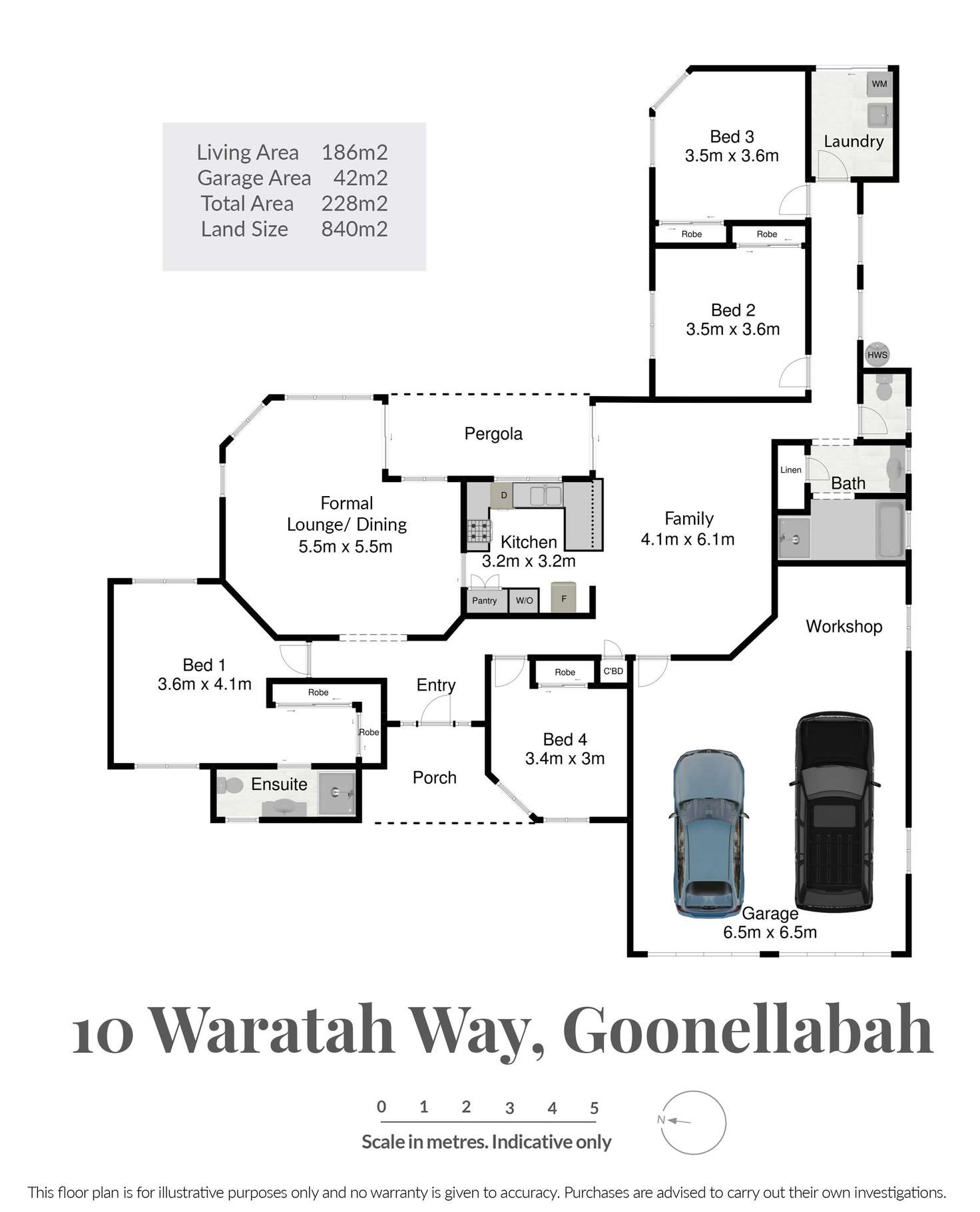 Floorplan of Homely house listing, 10 Waratah Way, Goonellabah NSW 2480