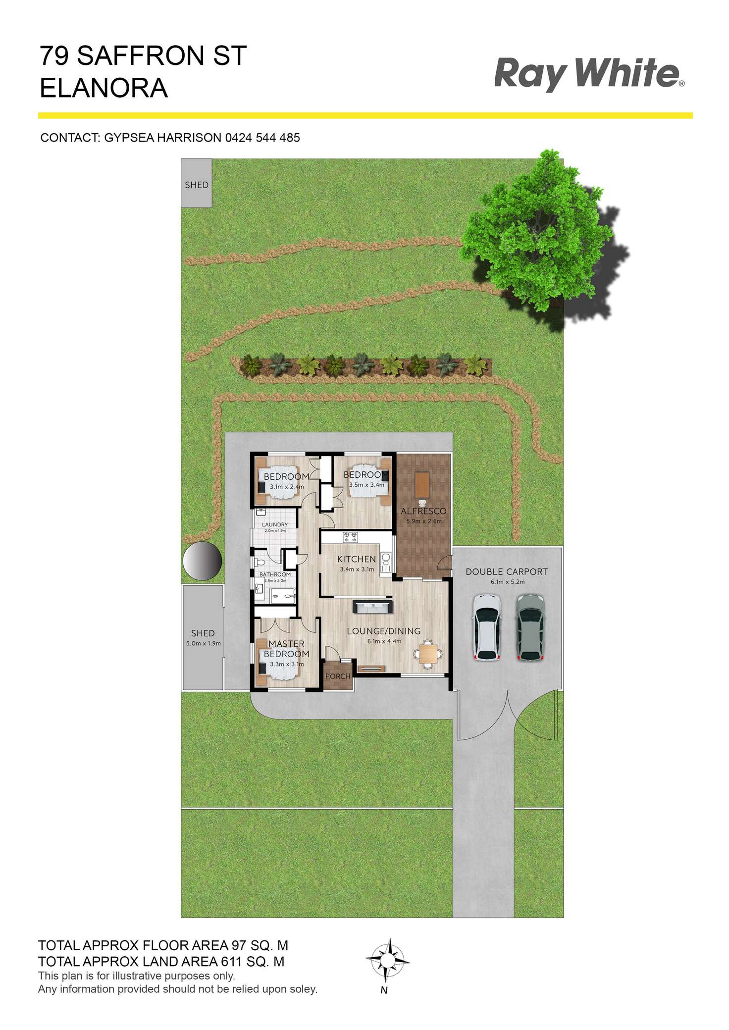 Floorplan of Homely house listing, 79 Saffron Street, Elanora QLD 4221