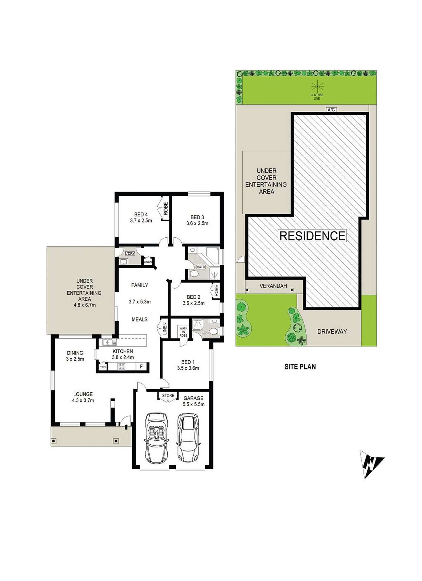 Floorplan of Homely house listing, 18 Cramer Place, Glenwood NSW 2768