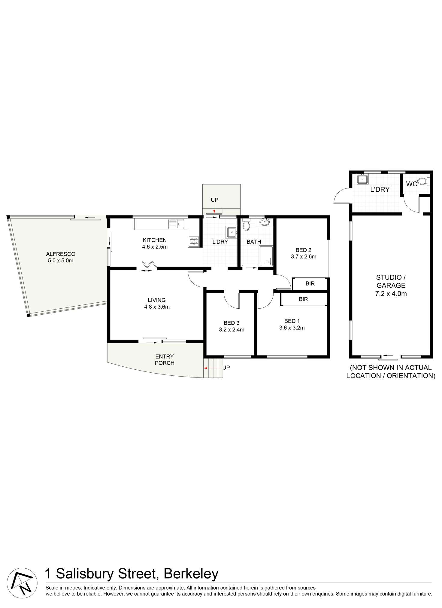 Floorplan of Homely house listing, 1 Salisbury Street, Berkeley NSW 2506