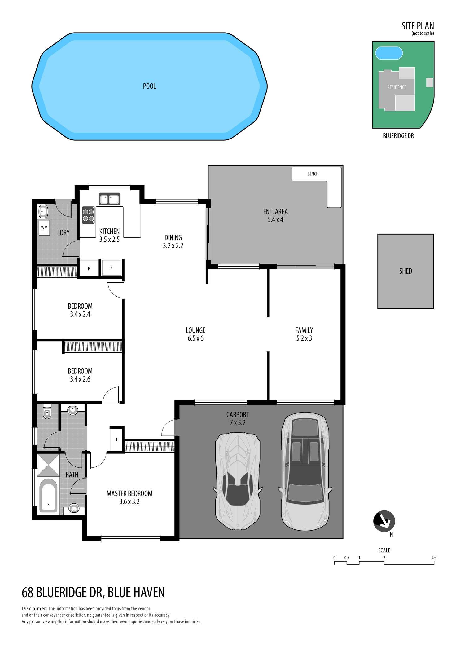 Floorplan of Homely house listing, 68 Blueridge Drive, Blue Haven NSW 2262
