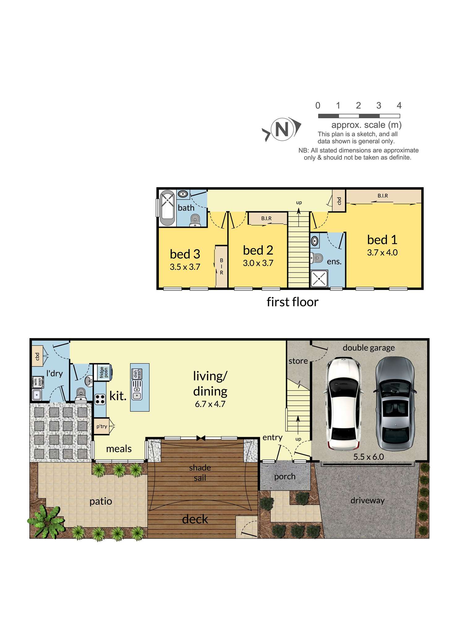 Floorplan of Homely townhouse listing, 6 Heytesbury Place, Mulgrave VIC 3170