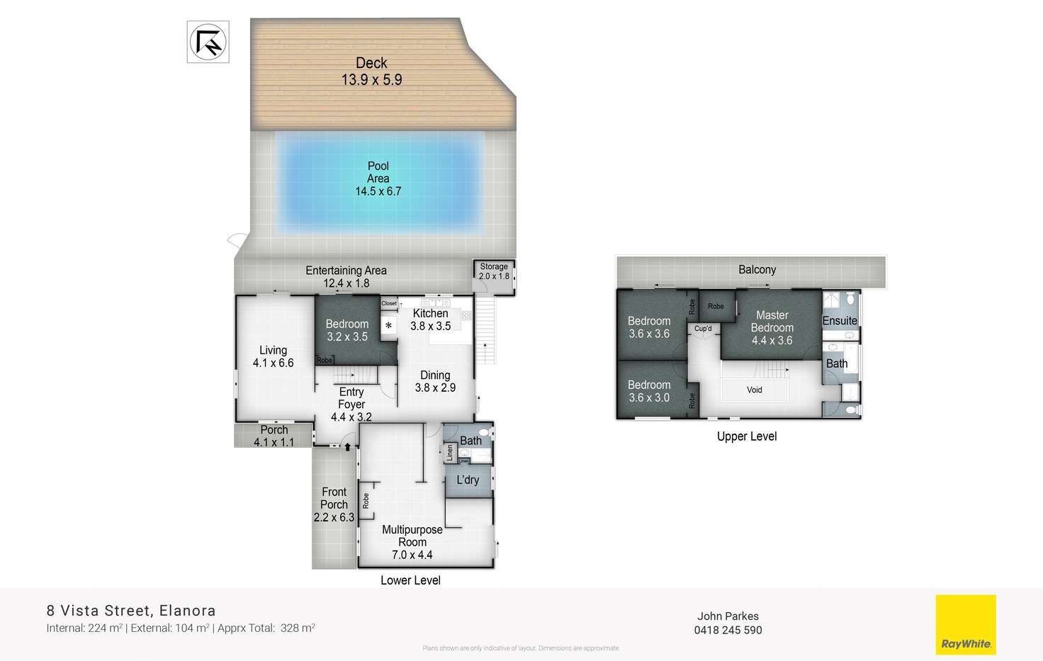 Floorplan of Homely house listing, 8 Vista Street, Elanora QLD 4221