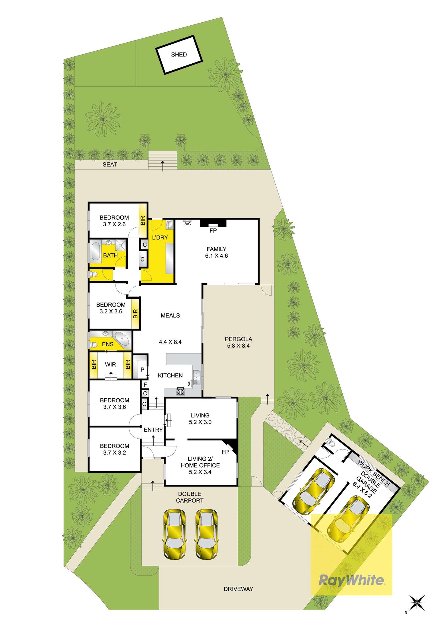 Floorplan of Homely house listing, 7 Pannell Court, Grovedale VIC 3216