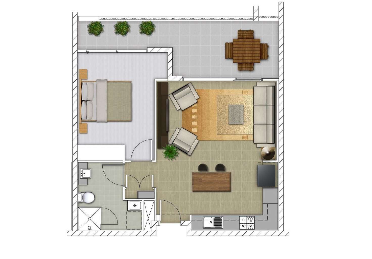 Floorplan of Homely unit listing, 707/428 Hamilton Road, Chermside QLD 4032