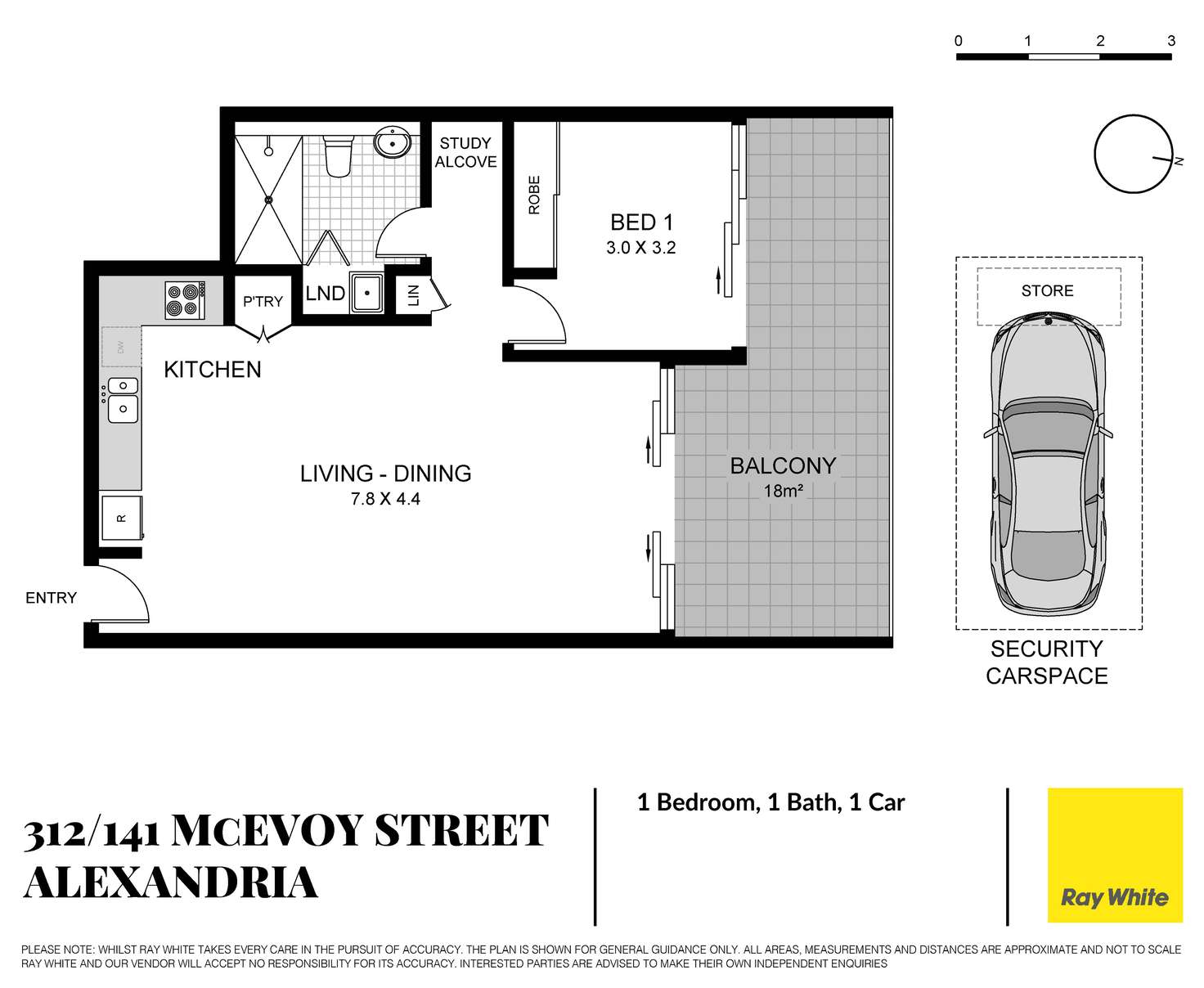 Floorplan of Homely apartment listing, 312/141-143 McEvoy Street, Alexandria NSW 2015
