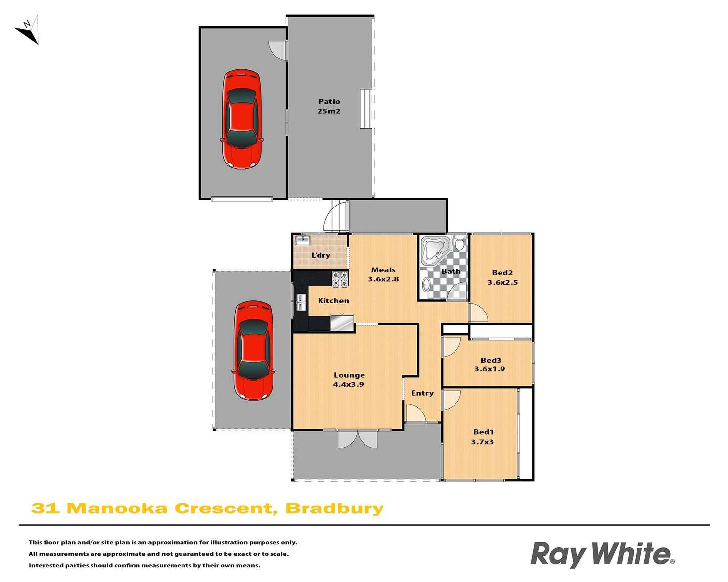 Floorplan of Homely house listing, 31 Manooka Crescent, Bradbury NSW 2560