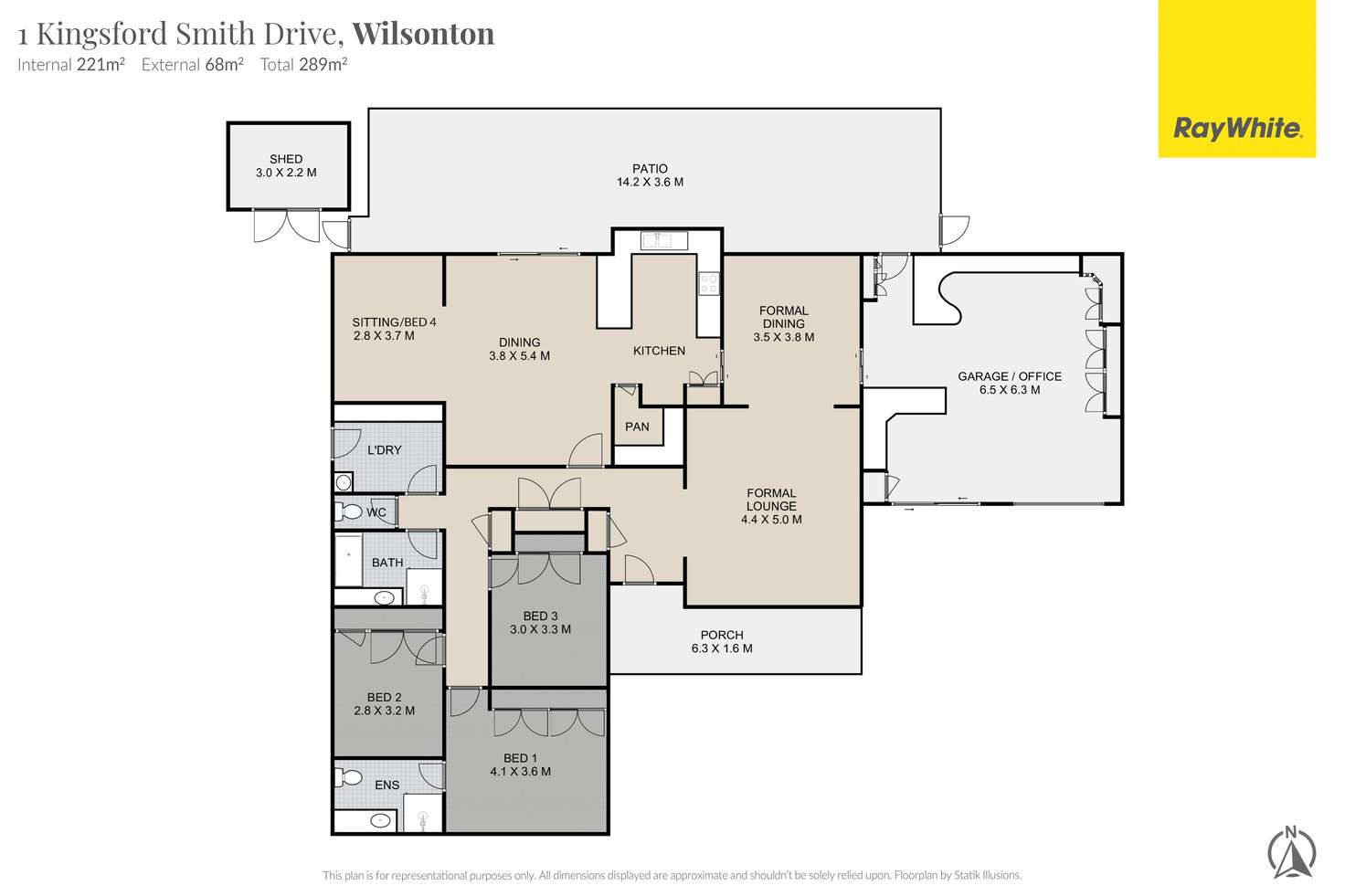 Floorplan of Homely house listing, 1 Kingsford Smith Drive, Wilsonton QLD 4350