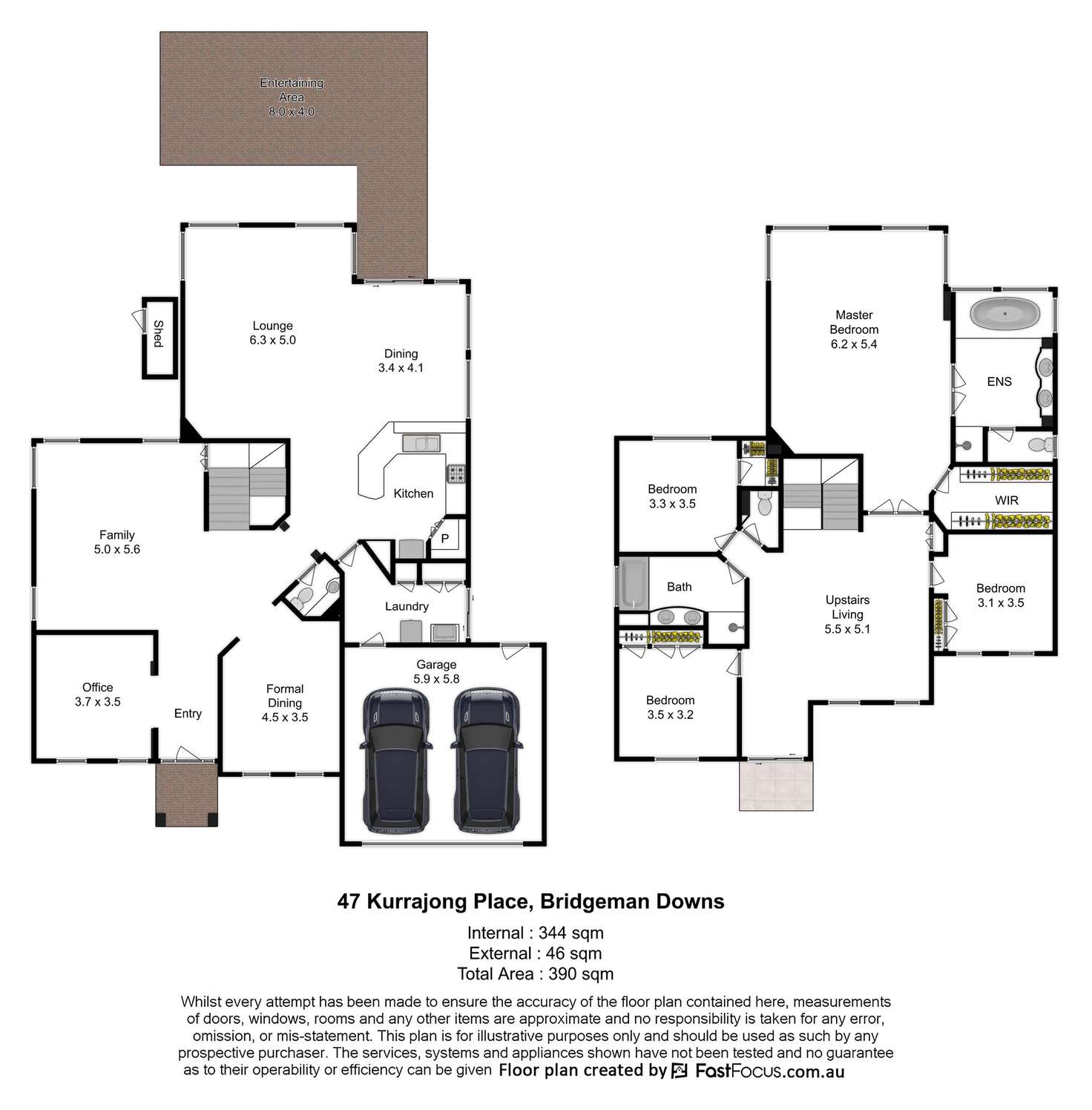 Floorplan of Homely house listing, 47 Kurrajong Place, Bridgeman Downs QLD 4035