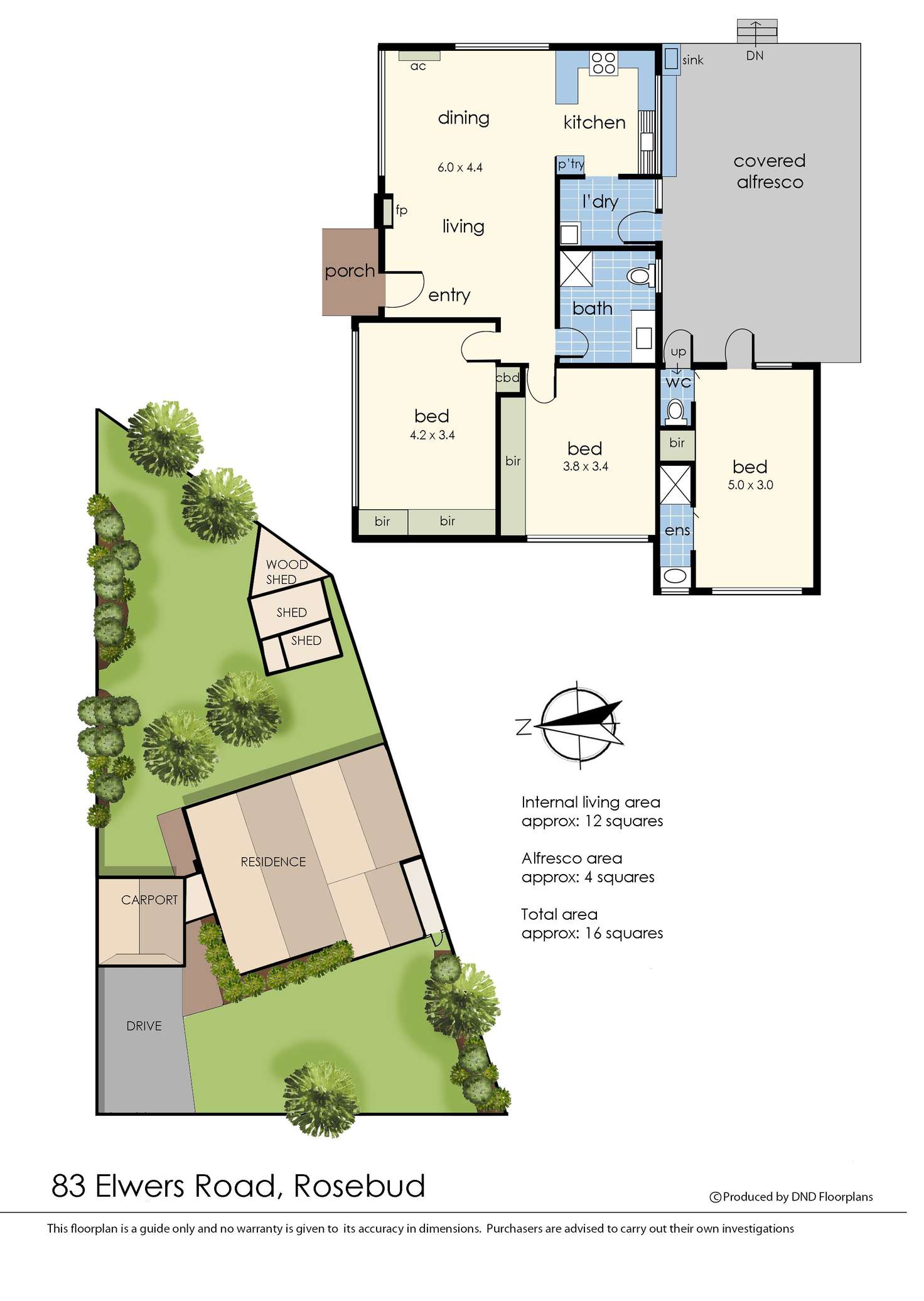 Floorplan of Homely house listing, 83 Elwers Road, Rosebud VIC 3939