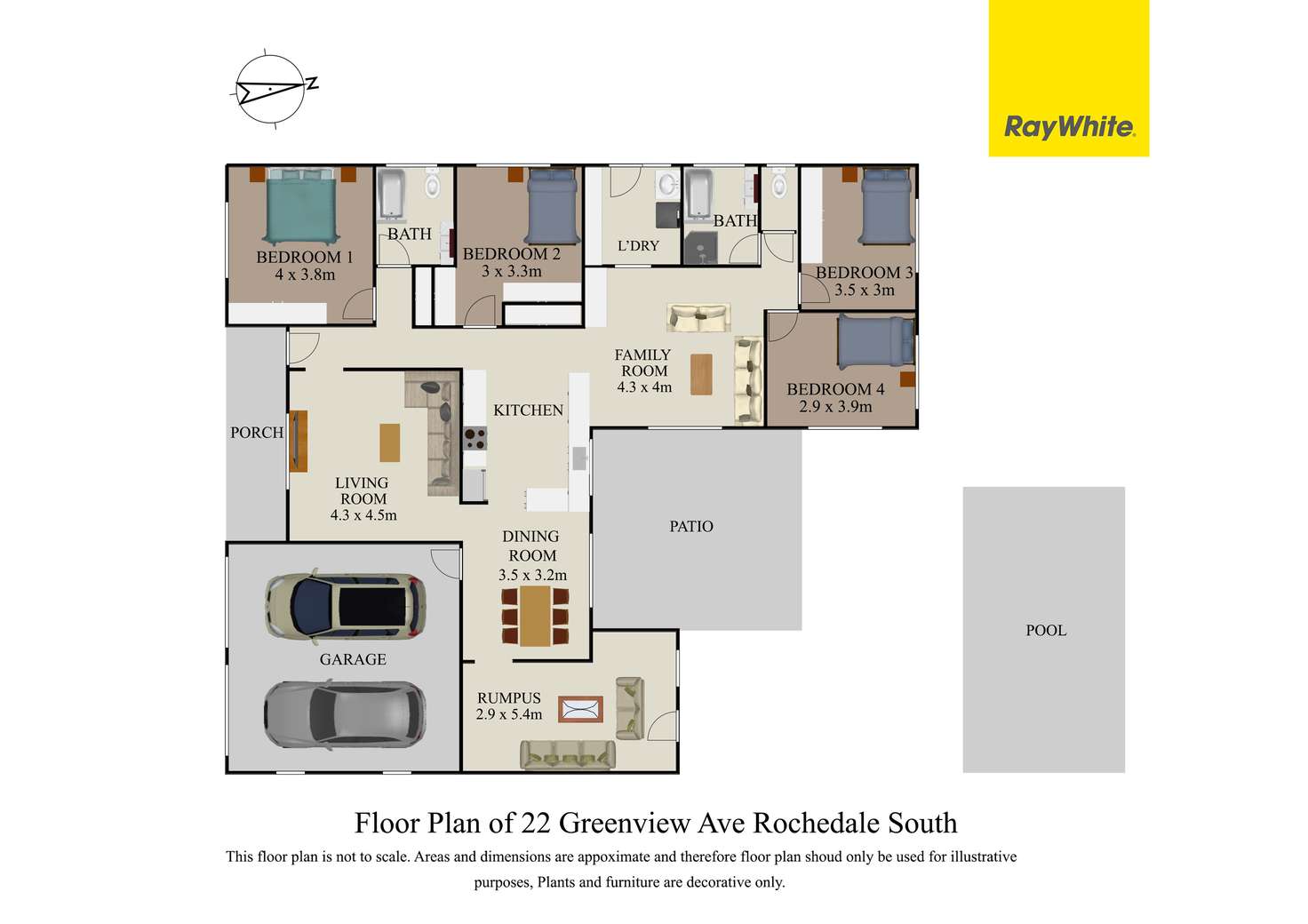 Floorplan of Homely house listing, 22 Greenview Avenue, Rochedale South QLD 4123