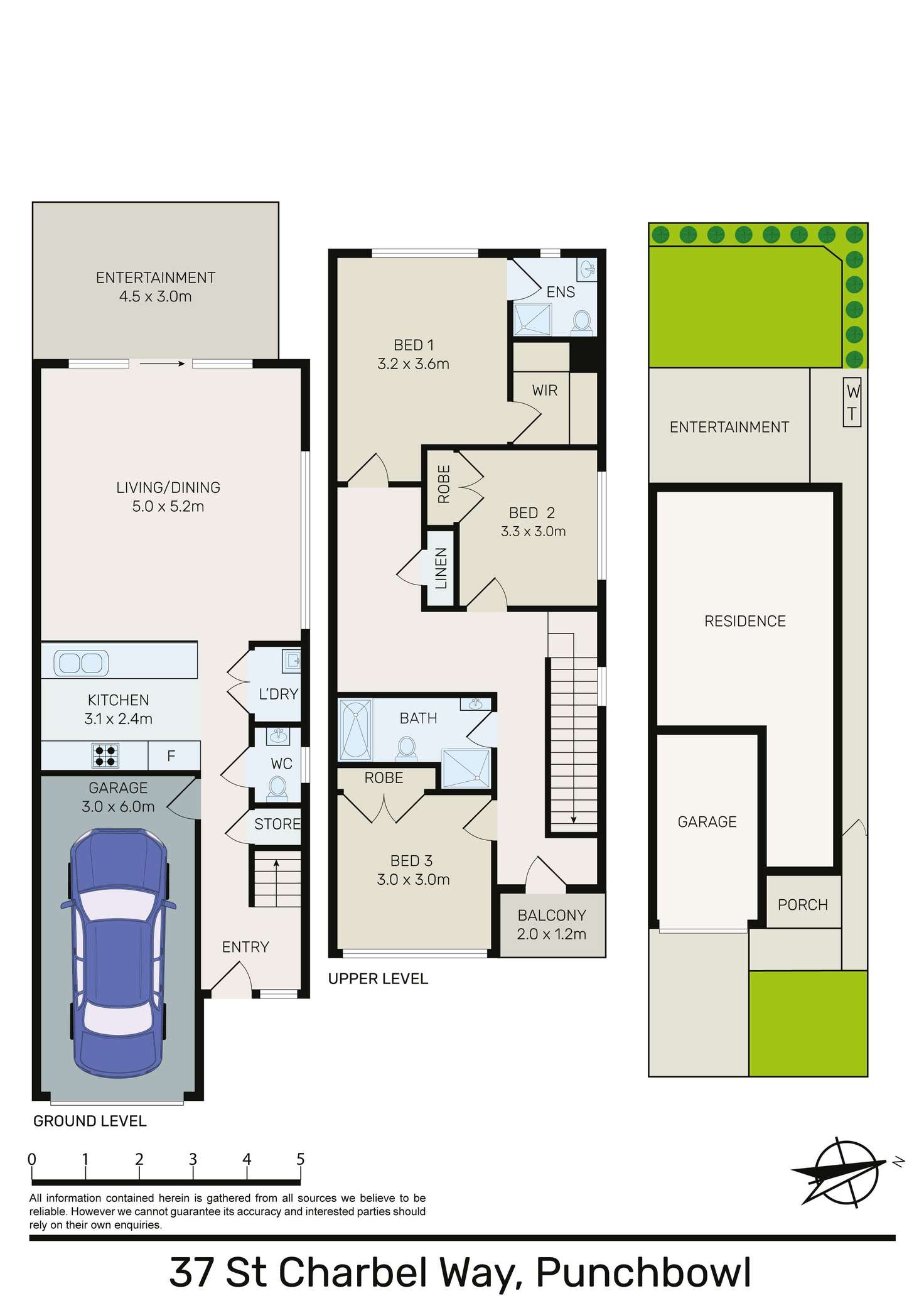 Floorplan of Homely semiDetached listing, 37 St Charbel Way, Punchbowl NSW 2196