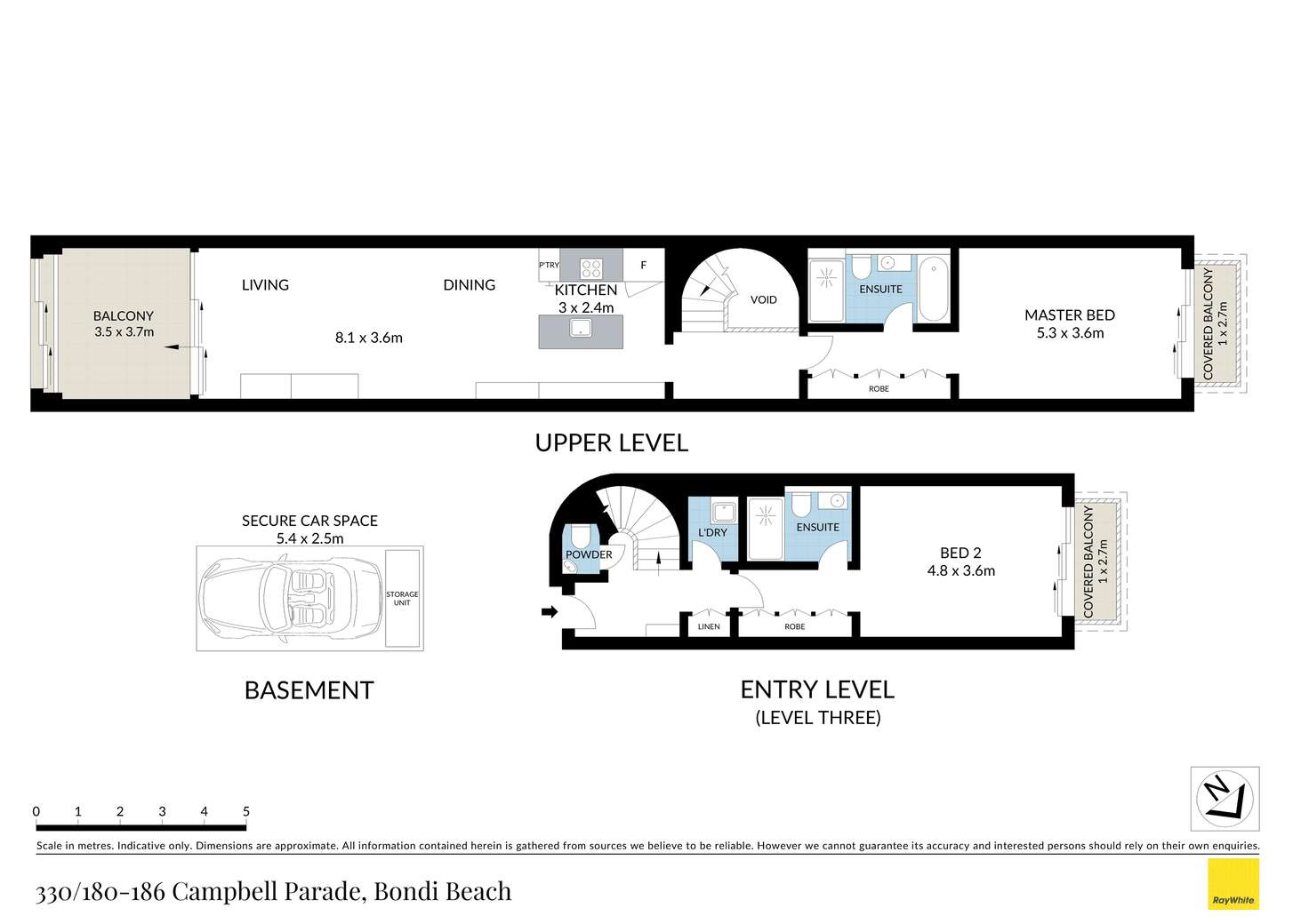 Floorplan of Homely apartment listing, 330/180-186 Campbell Parade, Bondi Beach NSW 2026