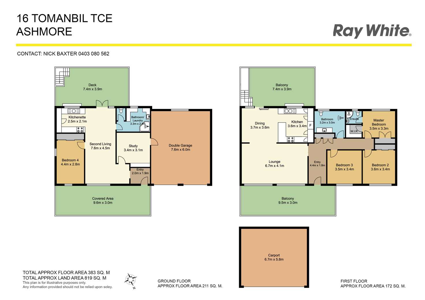 Floorplan of Homely house listing, 16 Tomanbil Terrace, Ashmore QLD 4214