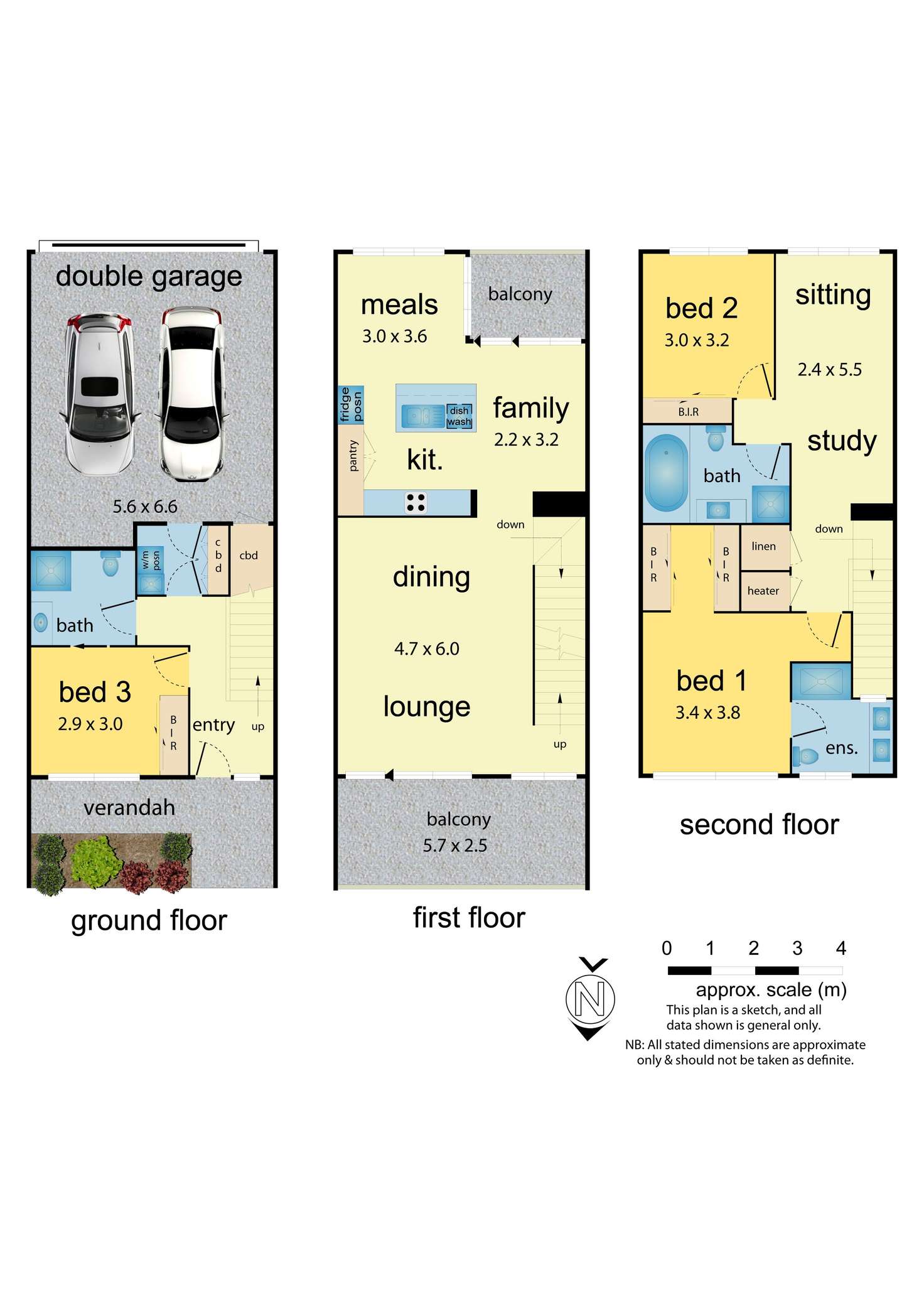 Floorplan of Homely house listing, 4B Stadium Circuit, Mulgrave VIC 3170