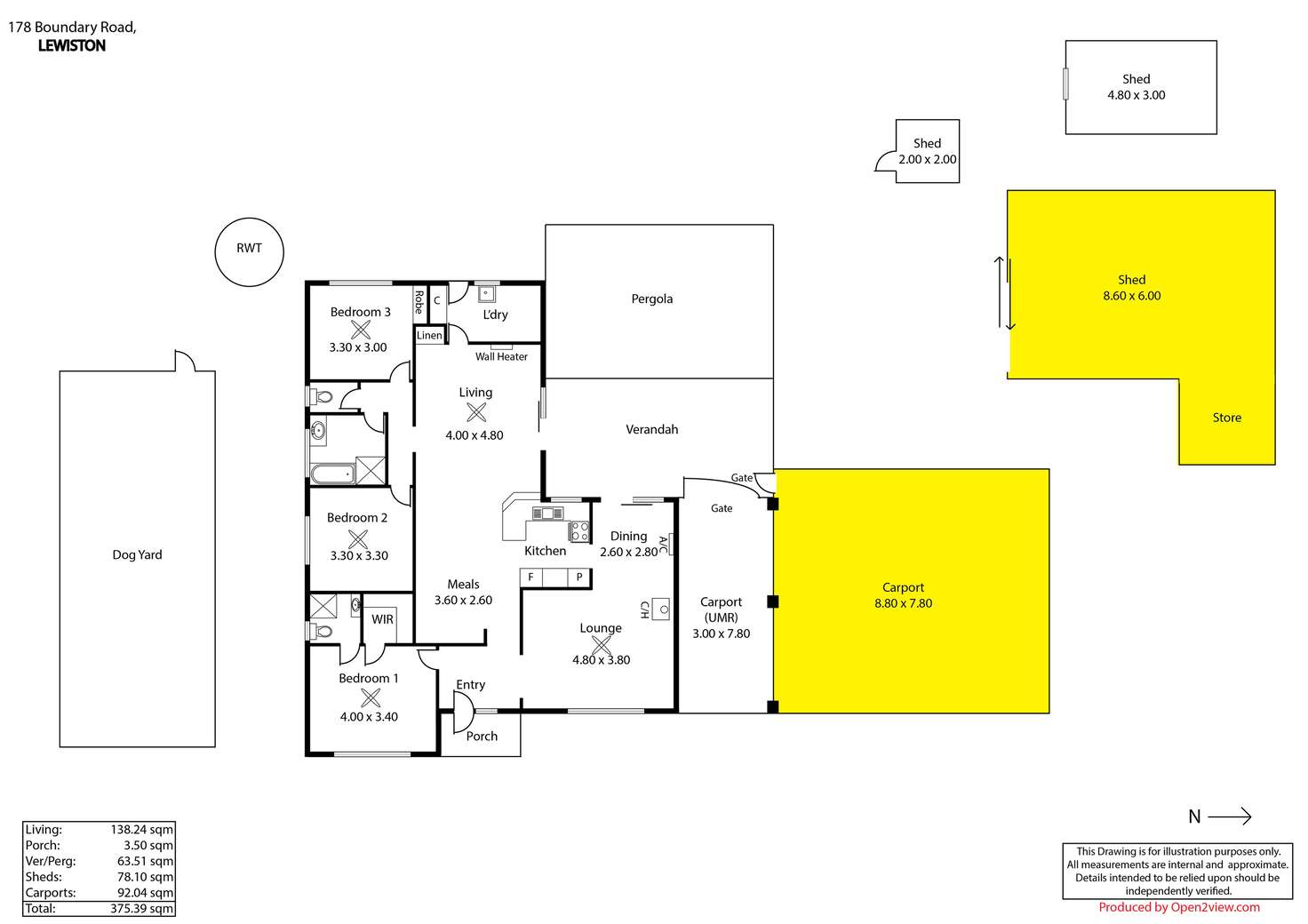Floorplan of Homely house listing, 178 Boundary Road, Fischer SA 5502