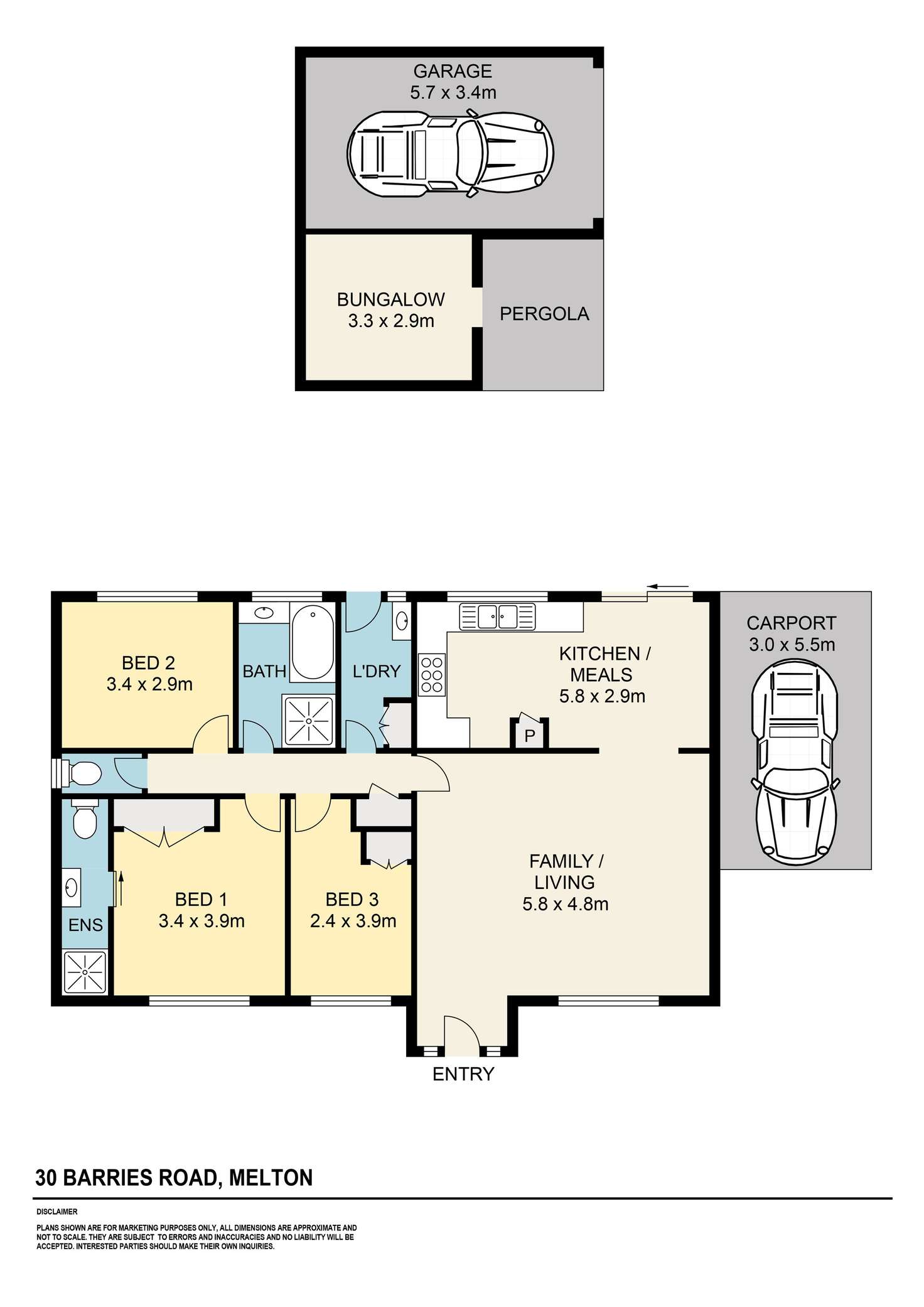 Floorplan of Homely house listing, 30 Barries Road, Melton VIC 3337