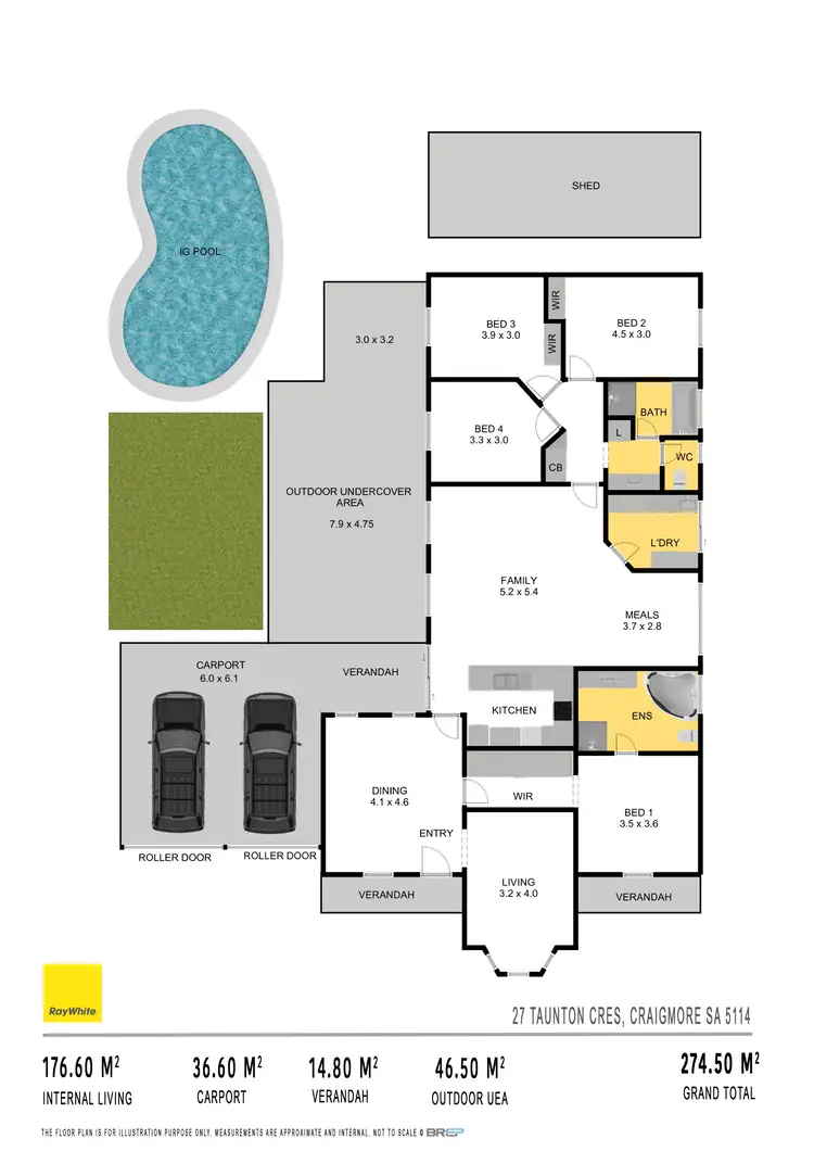 Floorplan of Homely house listing, 27 Taunton Crescent, Craigmore SA 5114