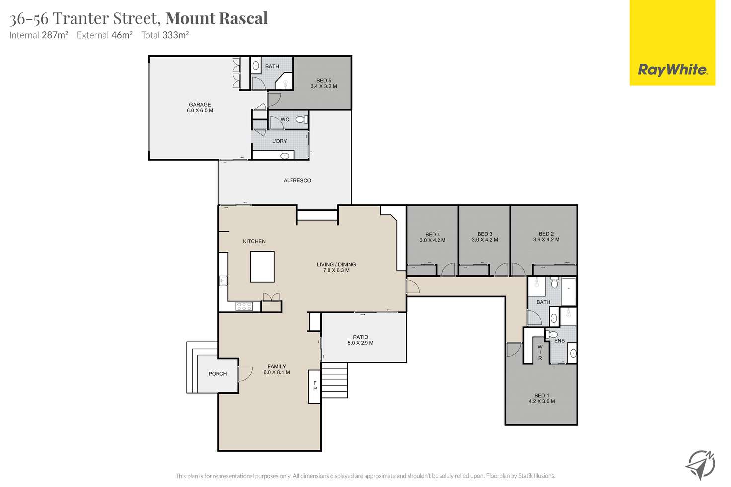 Floorplan of Homely acreageSemiRural listing, 202 Postle Street, Mount Rascal QLD 4350