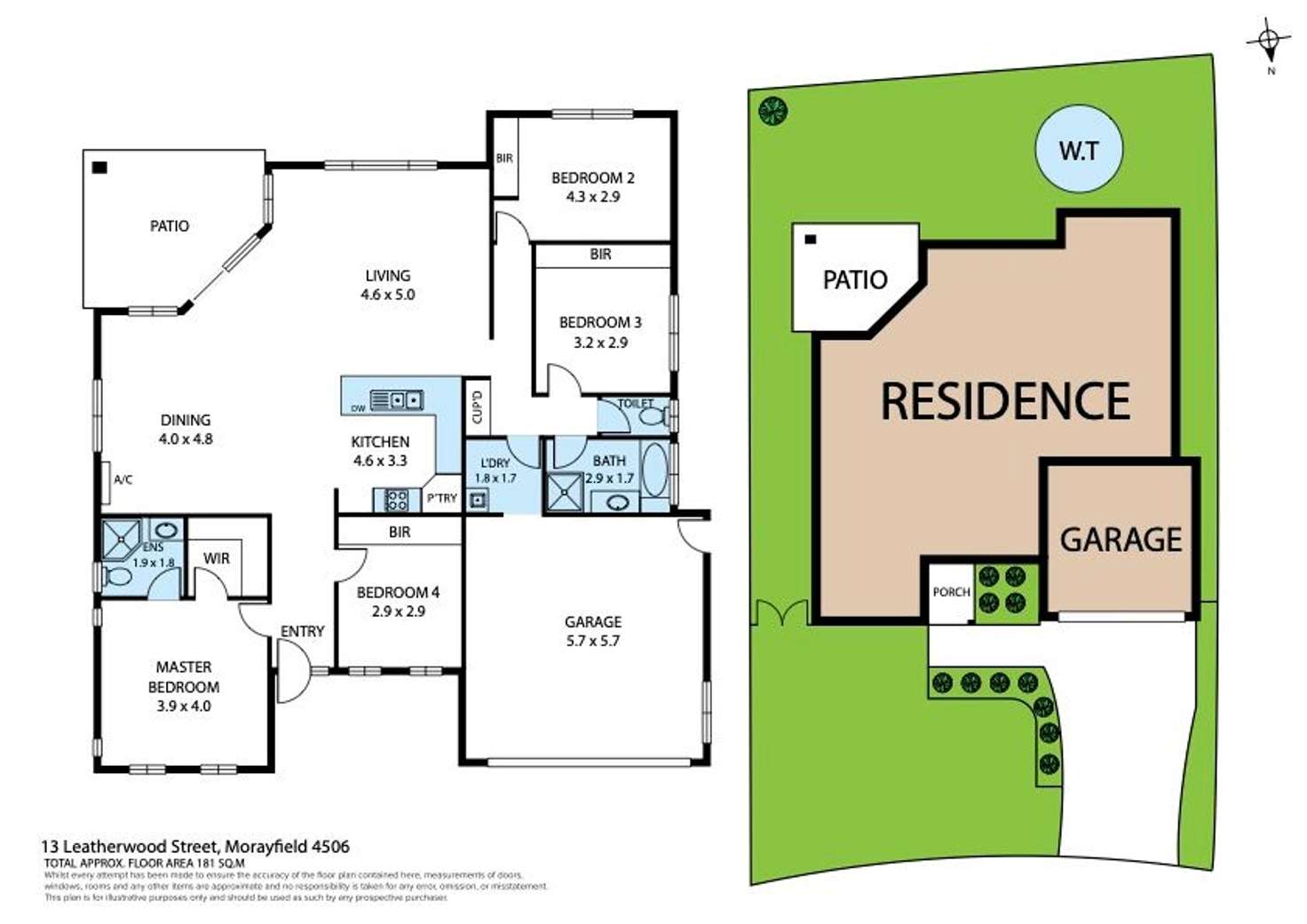 Floorplan of Homely house listing, 13 Leatherwood Street, Morayfield QLD 4506