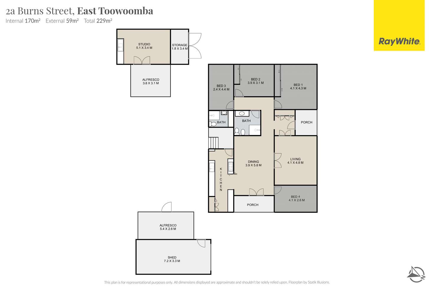 Floorplan of Homely house listing, 2A Burns Street, East Toowoomba QLD 4350
