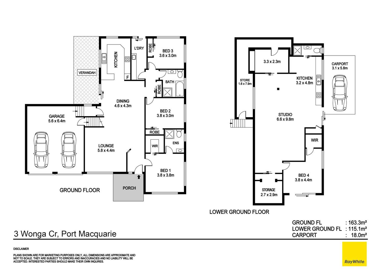 Floorplan of Homely house listing, 3 Wonga Crescent, Port Macquarie NSW 2444