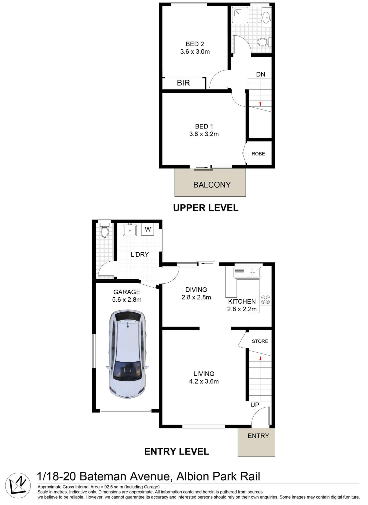 Floorplan of Homely house listing, 1/18-20 Bateman Avenue, Albion Park Rail NSW 2527