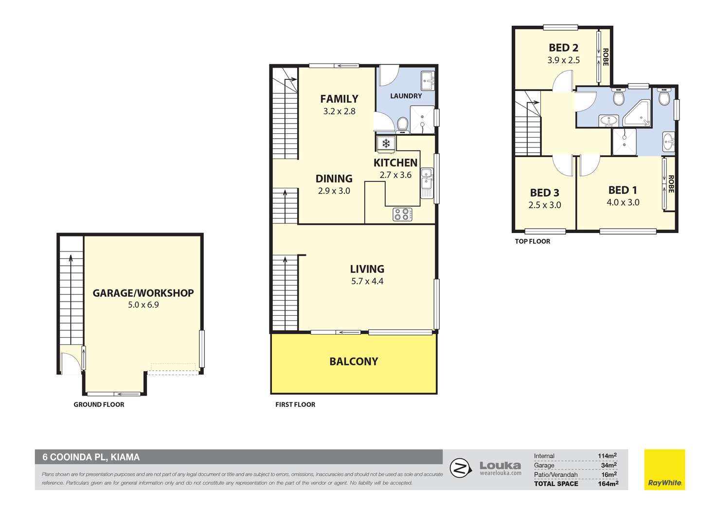 Floorplan of Homely semiDetached listing, 6 Cooinda Place, Kiama NSW 2533