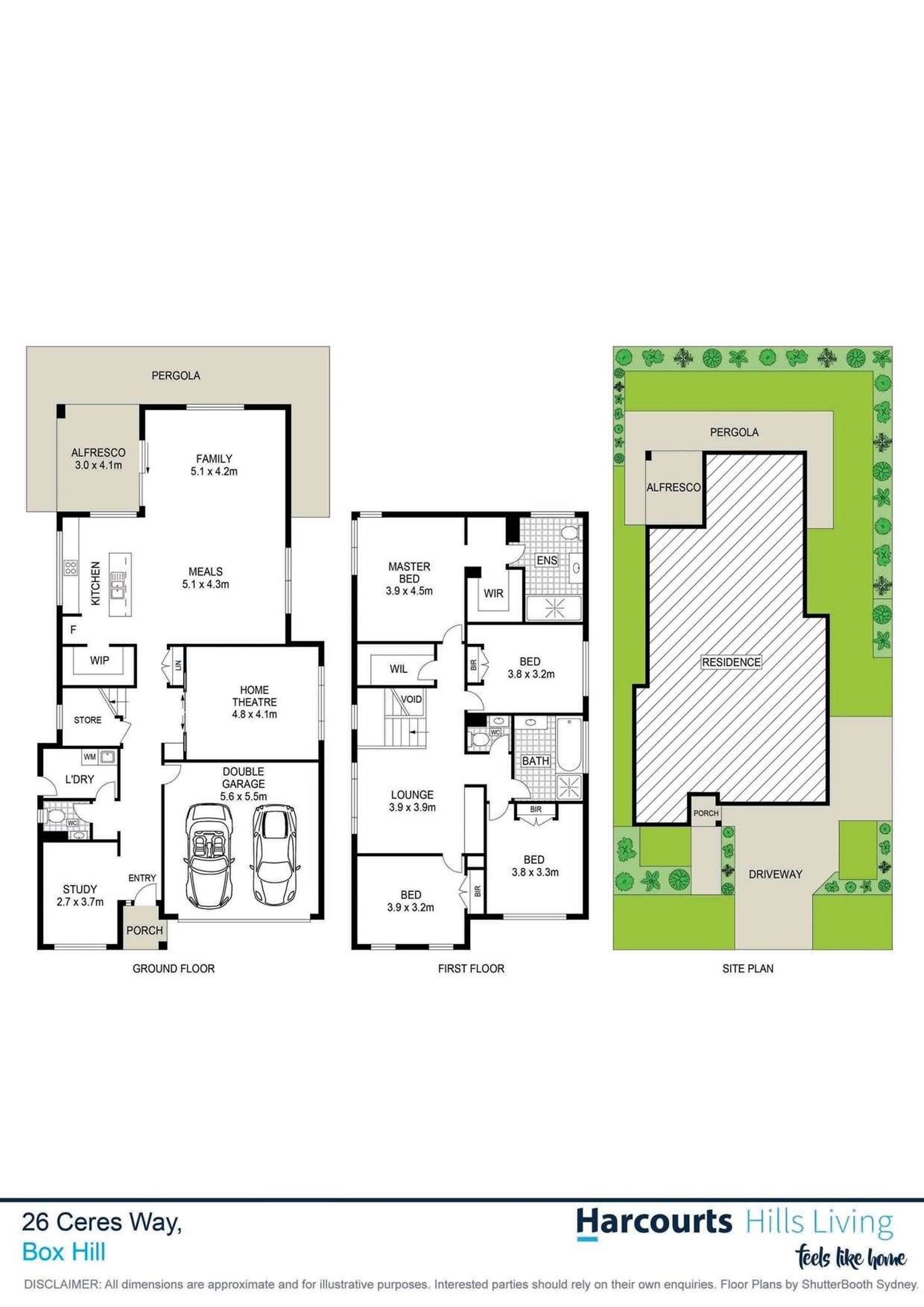 Floorplan of Homely house listing, 26 Ceres Way, Box Hill NSW 2765