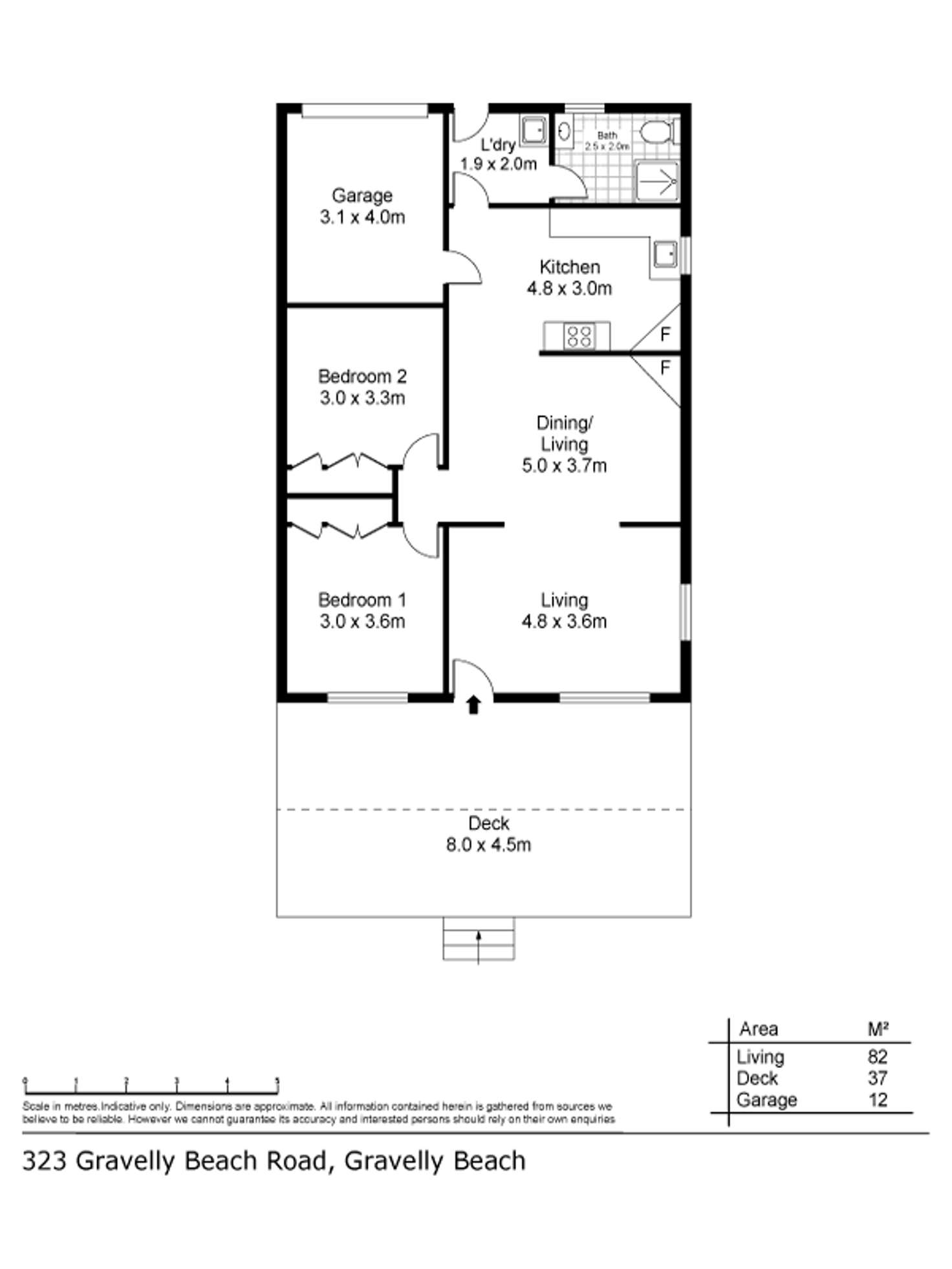 Floorplan of Homely house listing, 323 Gravelly Beach Road, Gravelly Beach TAS 7276