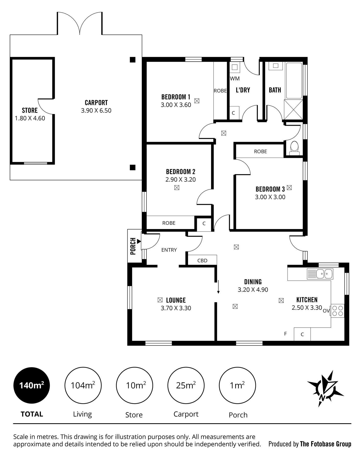 Floorplan of Homely house listing, 5 First Avenue, Woodside SA 5244