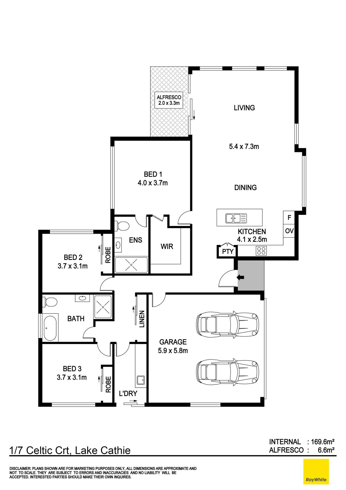 Floorplan of Homely house listing, 1/7 Celtic Court, Lake Cathie NSW 2445