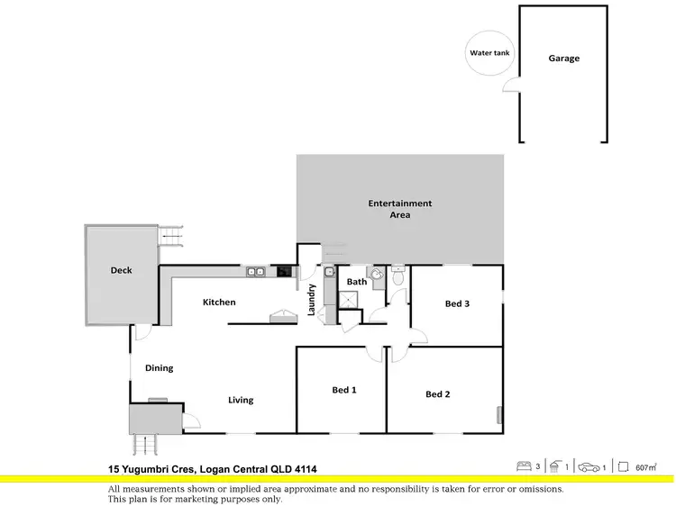 Floorplan of Homely house listing, 15 Yugumbri Crescent, Logan Central QLD 4114