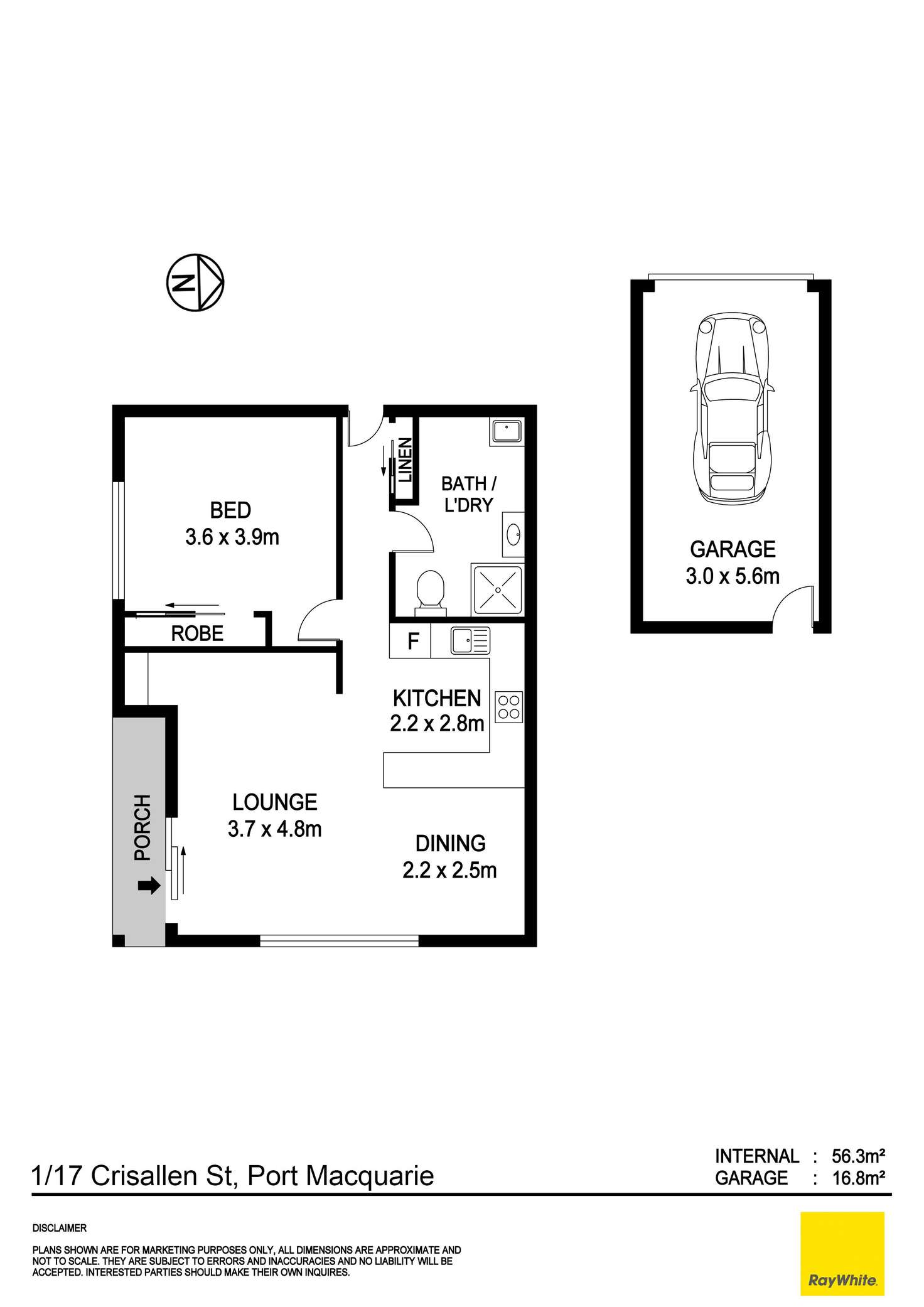 Floorplan of Homely house listing, 1/17-19 Crisallen Street, Port Macquarie NSW 2444