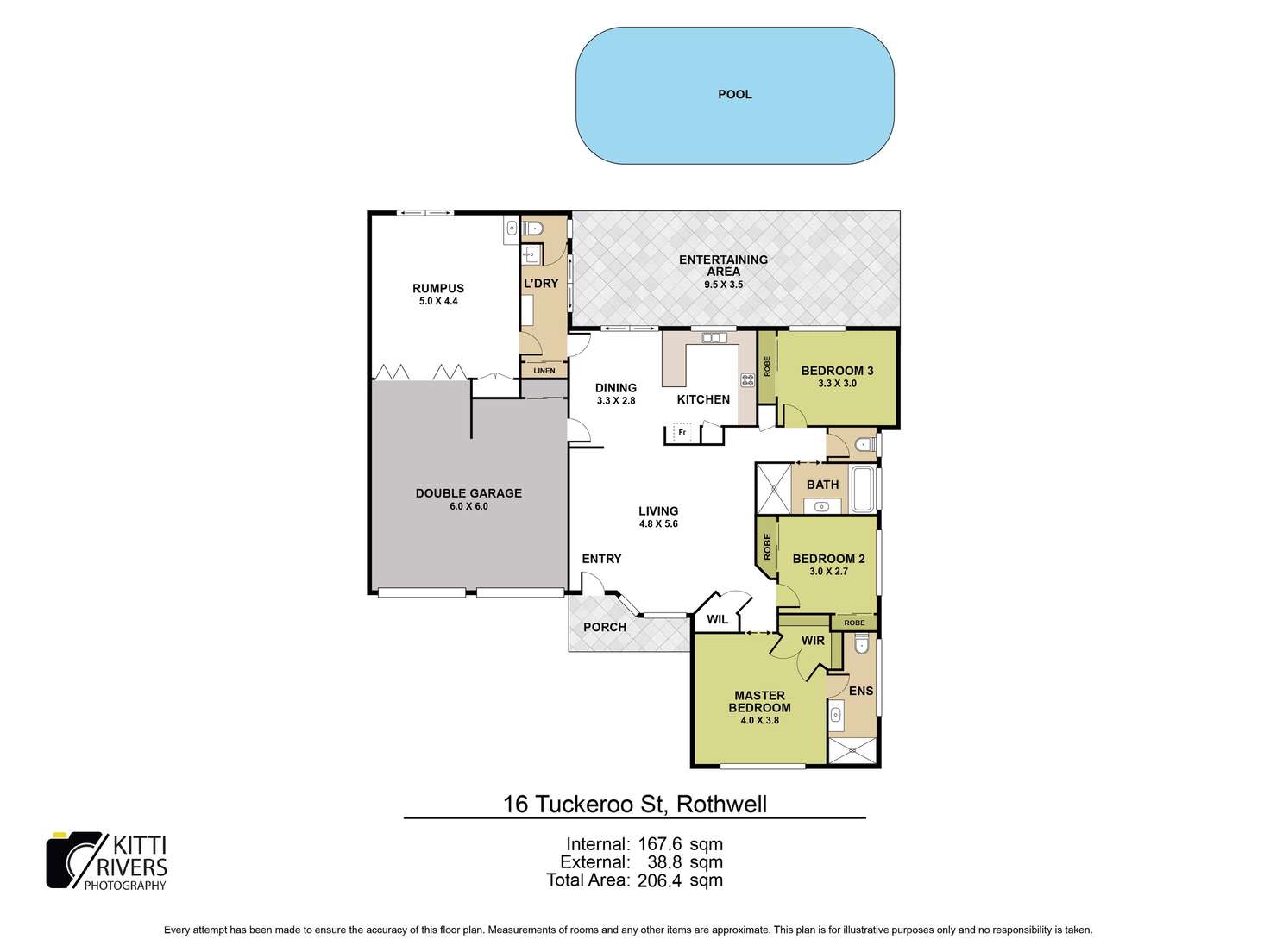 Floorplan of Homely house listing, 16 Tuckeroo Street, Rothwell QLD 4022