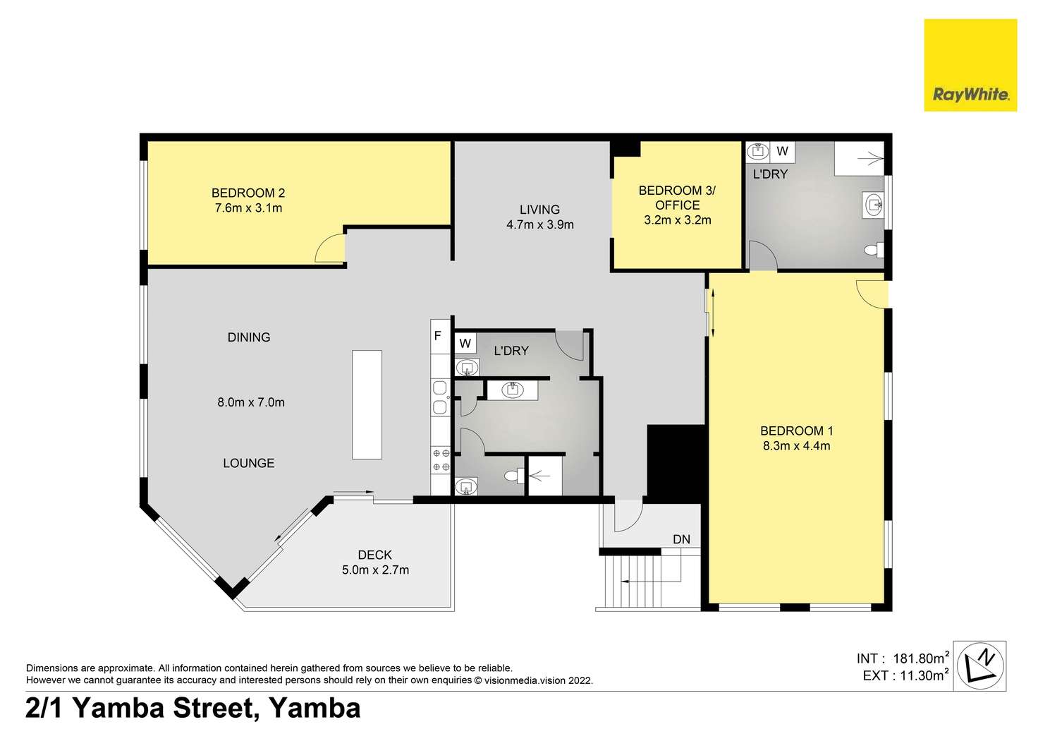 Floorplan of Homely apartment listing, 2/1 Yamba Street, Yamba NSW 2464