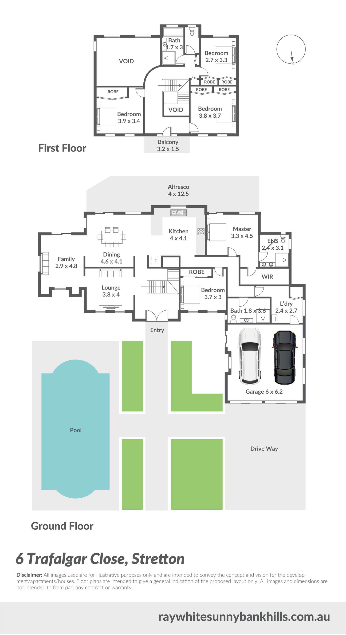 Floorplan of Homely house listing, 6 Trafalgar Close, Stretton QLD 4116