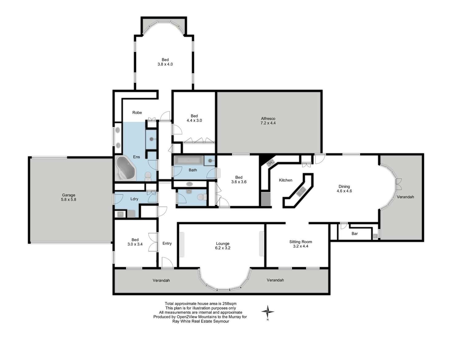 Floorplan of Homely house listing, 400 Highlands Road, Seymour VIC 3660