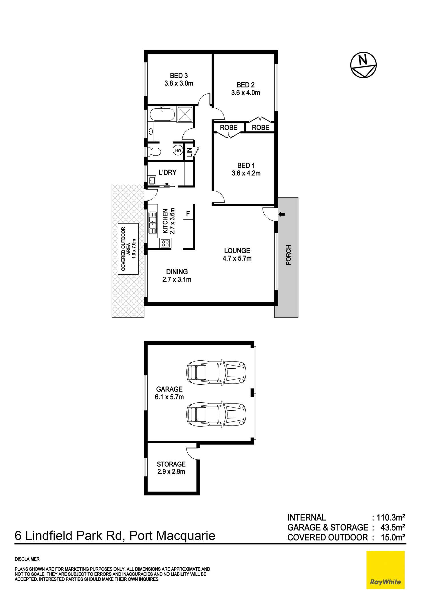 Floorplan of Homely house listing, 6 Lindfield Park Road, Port Macquarie NSW 2444
