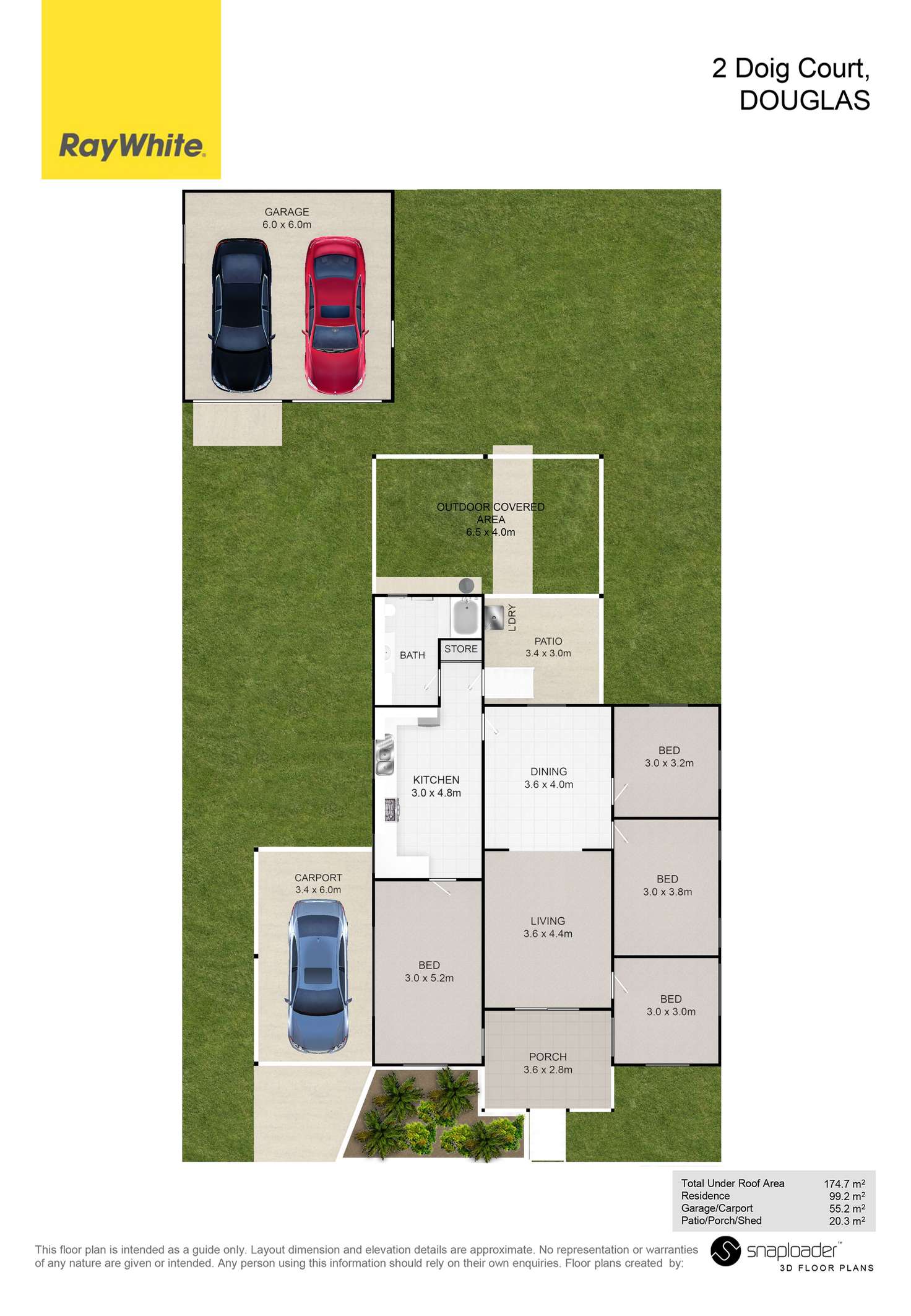 Floorplan of Homely house listing, 2 Doig Court, Douglas QLD 4814