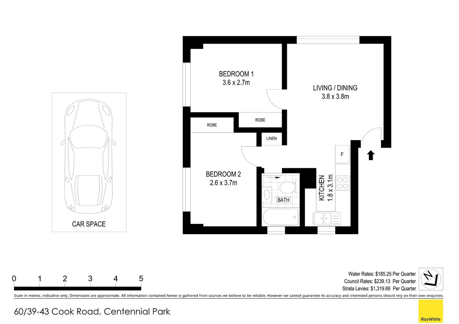 Floorplan of Homely apartment listing, 60/39-43 Cook Road, Centennial Park NSW 2021