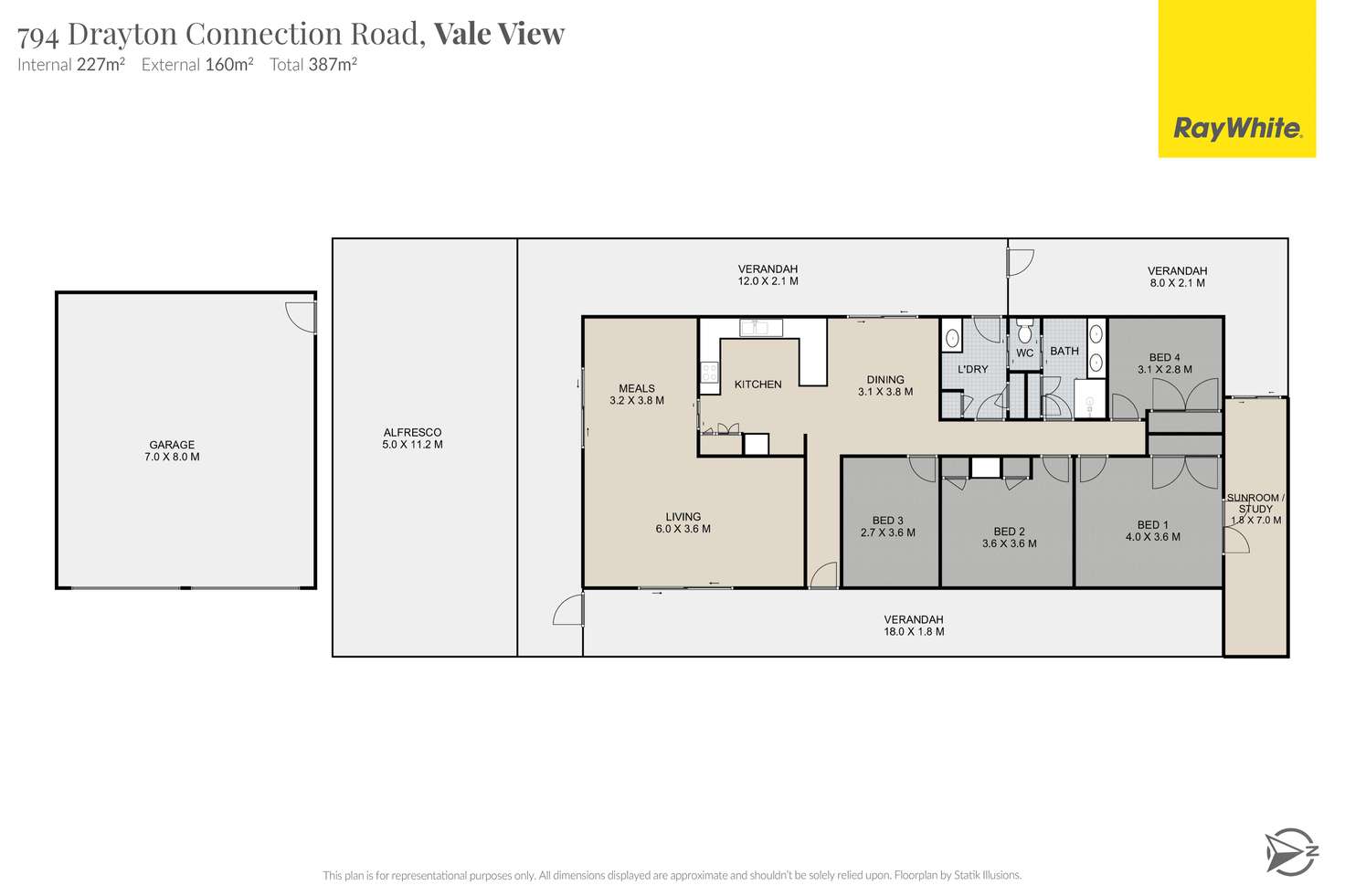 Floorplan of Homely ruralOther listing, 794 Drayton Connection Road, Vale View QLD 4352