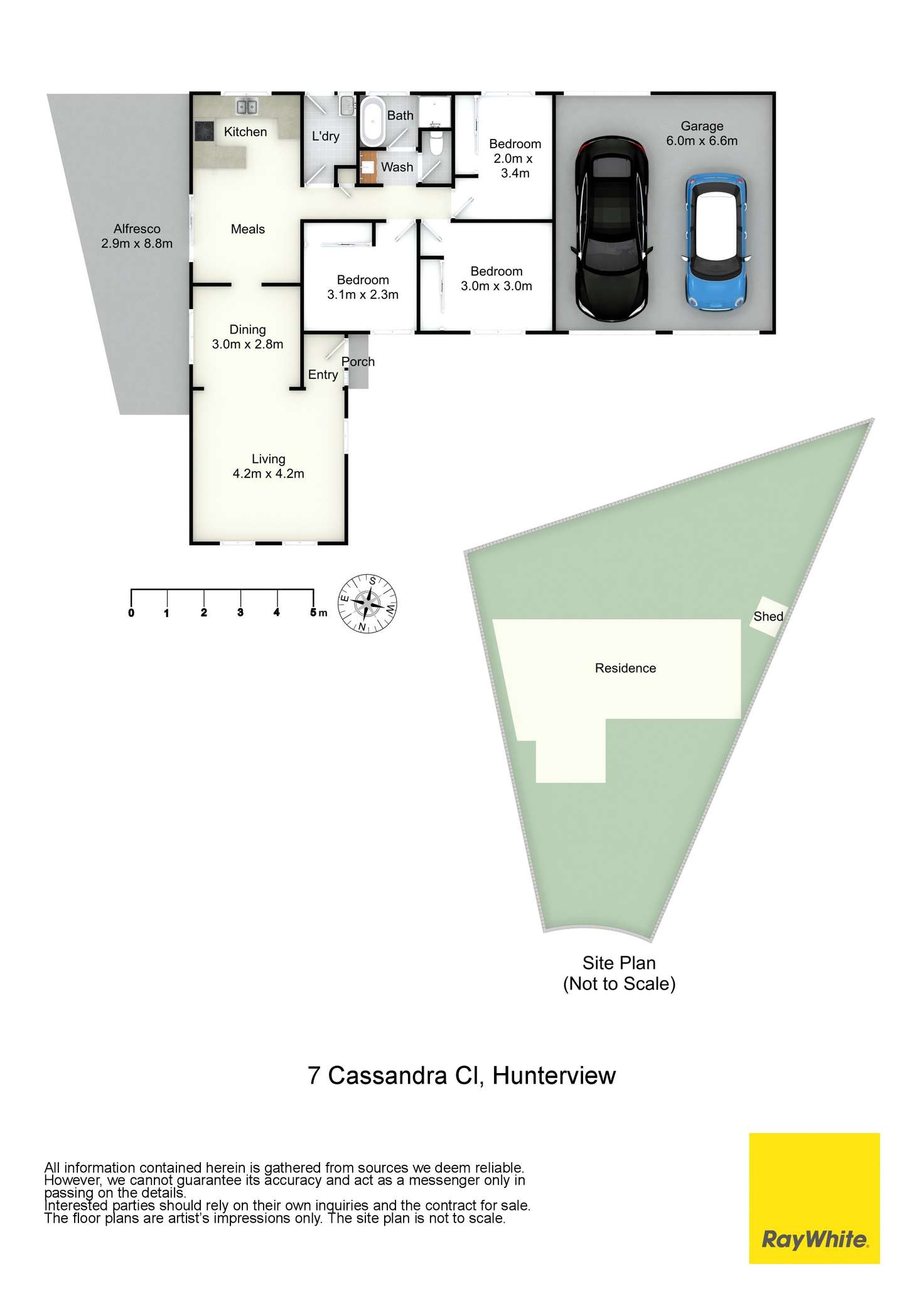 Floorplan of Homely house listing, 7 Cassandra Close, Hunterview NSW 2330