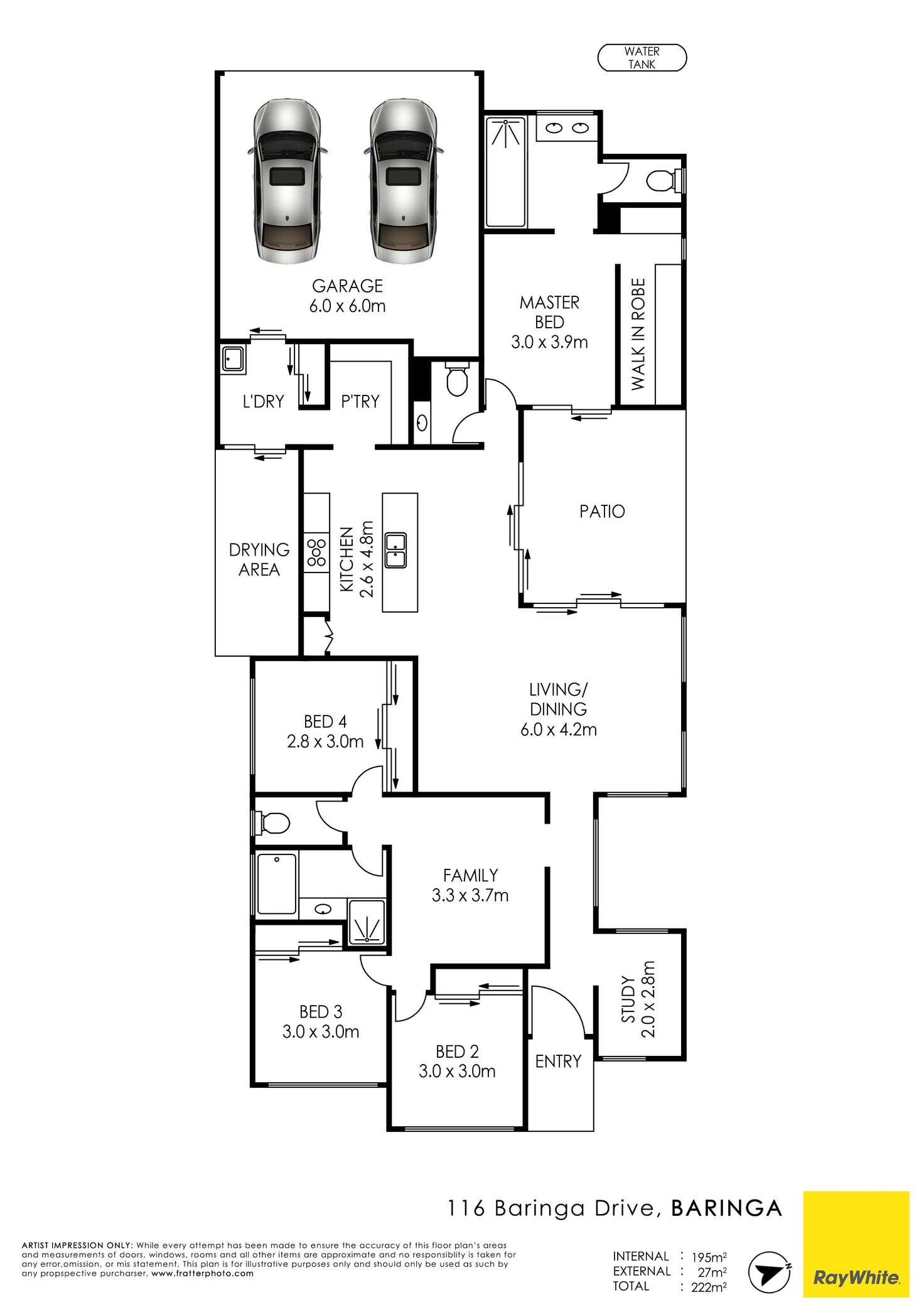 Floorplan of Homely house listing, 116 Baringa Drive, Baringa QLD 4551