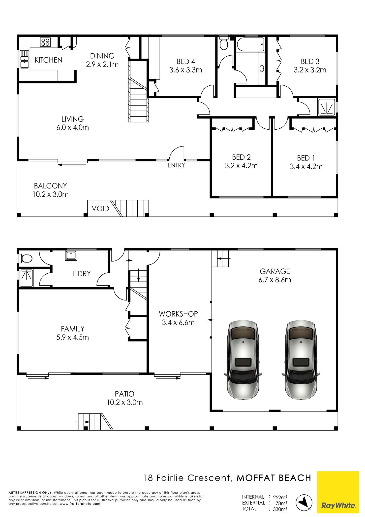Floorplan of Homely house listing, 18 Fairlie Crescent, Moffat Beach QLD 4551