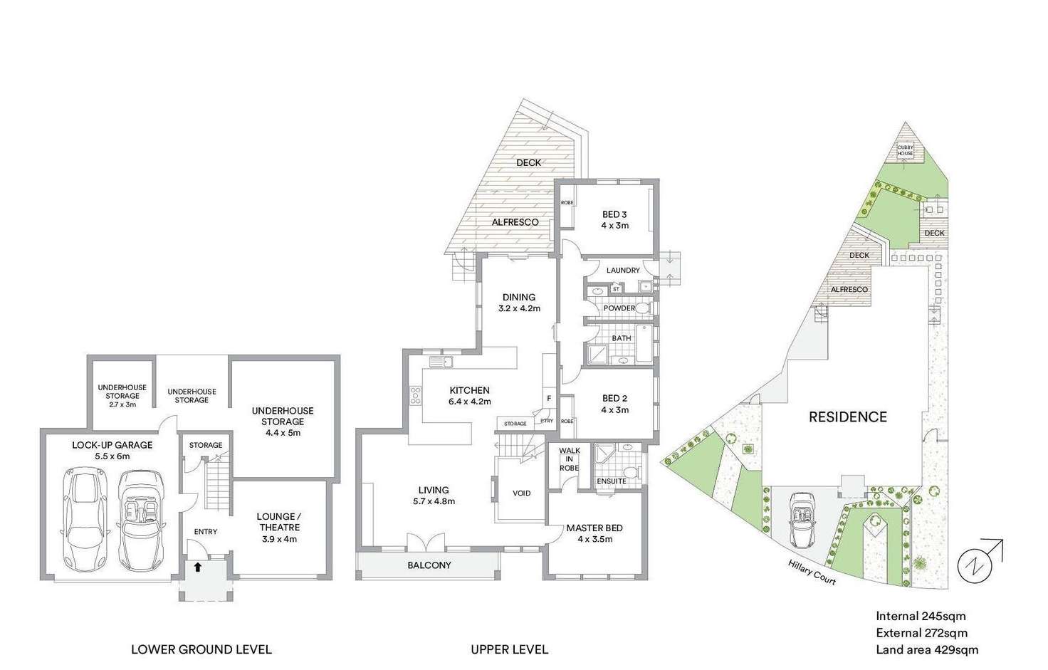 Floorplan of Homely house listing, 12 Hillary Court, Highton VIC 3216