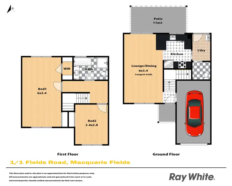 Floorplan of Homely house listing, 1/1 Fields Road, Macquarie Fields NSW 2564