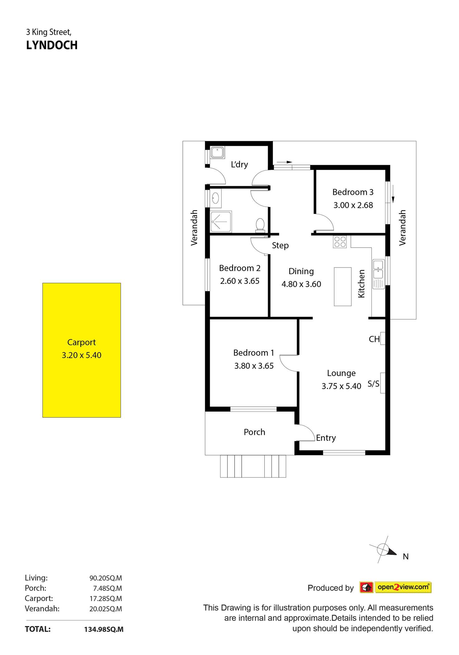 Floorplan of Homely house listing, 3 King Street, Lyndoch SA 5351