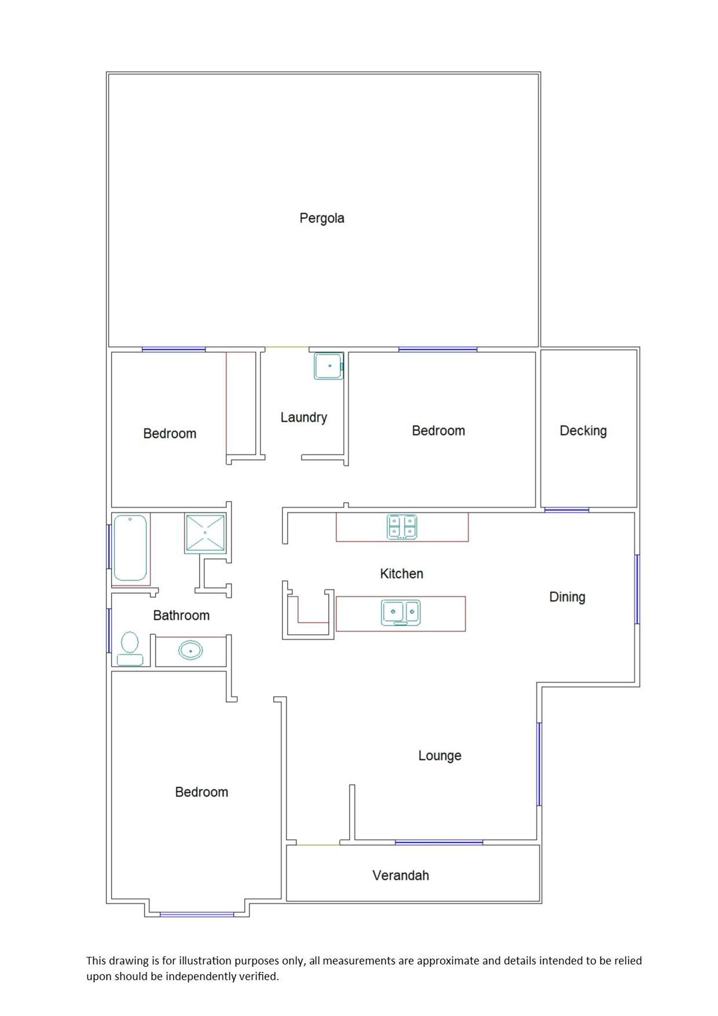 Floorplan of Homely house listing, 16 Haynes Street, Bordertown SA 5268