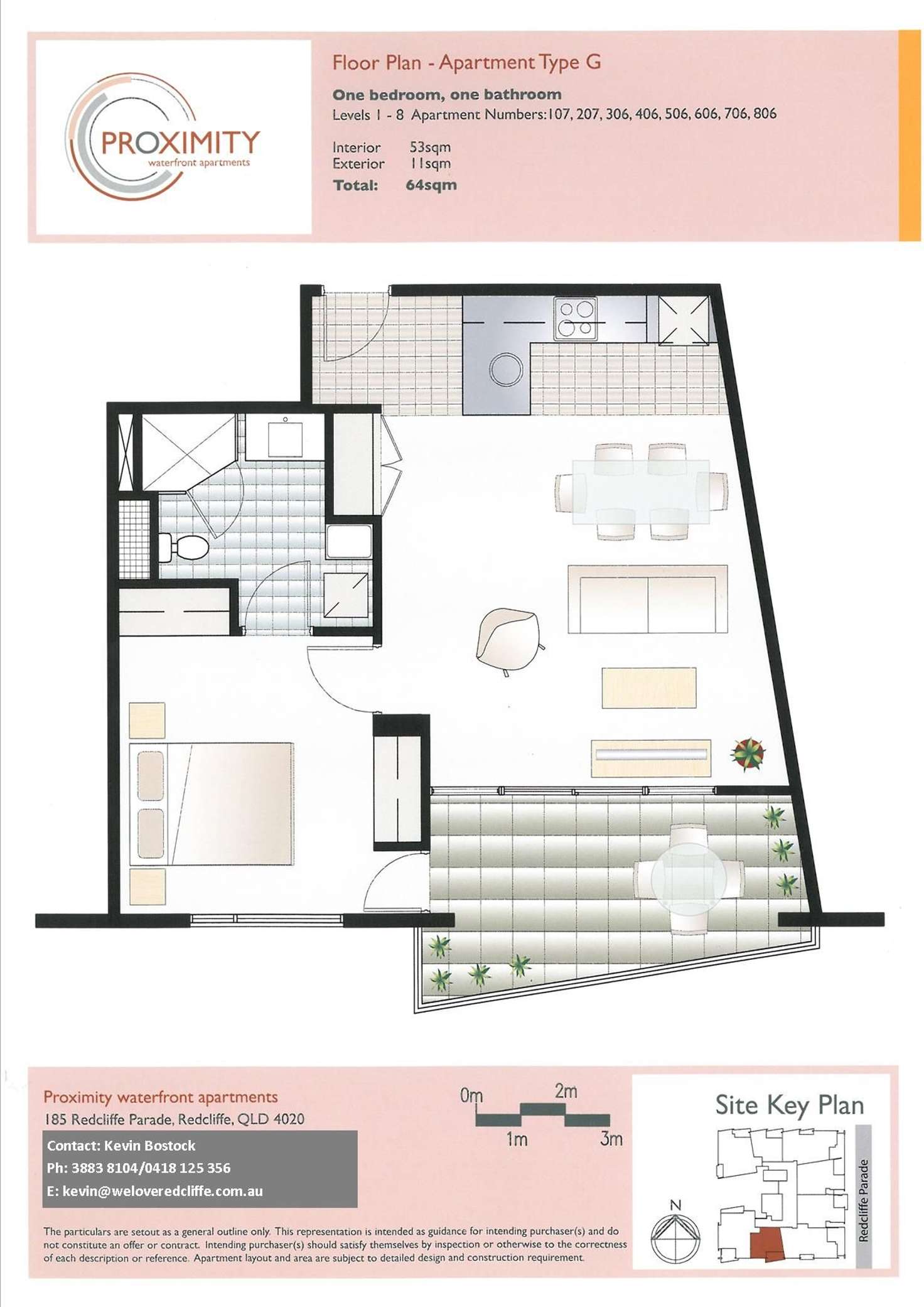 Floorplan of Homely apartment listing, 406/185 Redcliffe Parade, Redcliffe QLD 4020